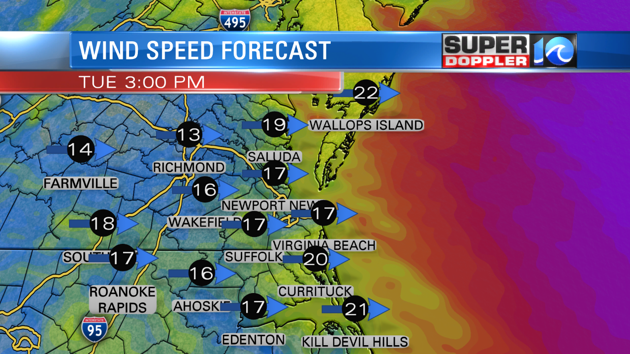 Wind Forecast (3pm)