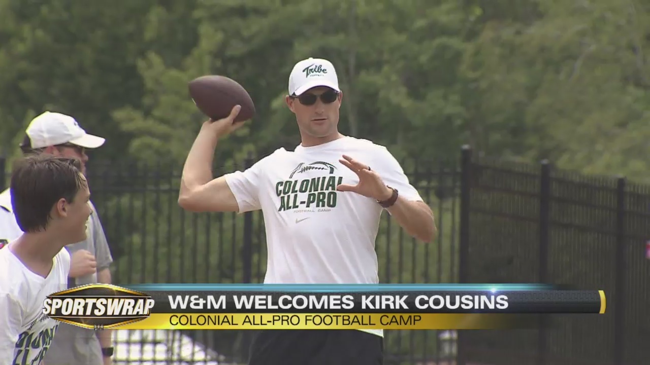 Kirk Cousins visits William & Mary for Colonial All-Pro Camp