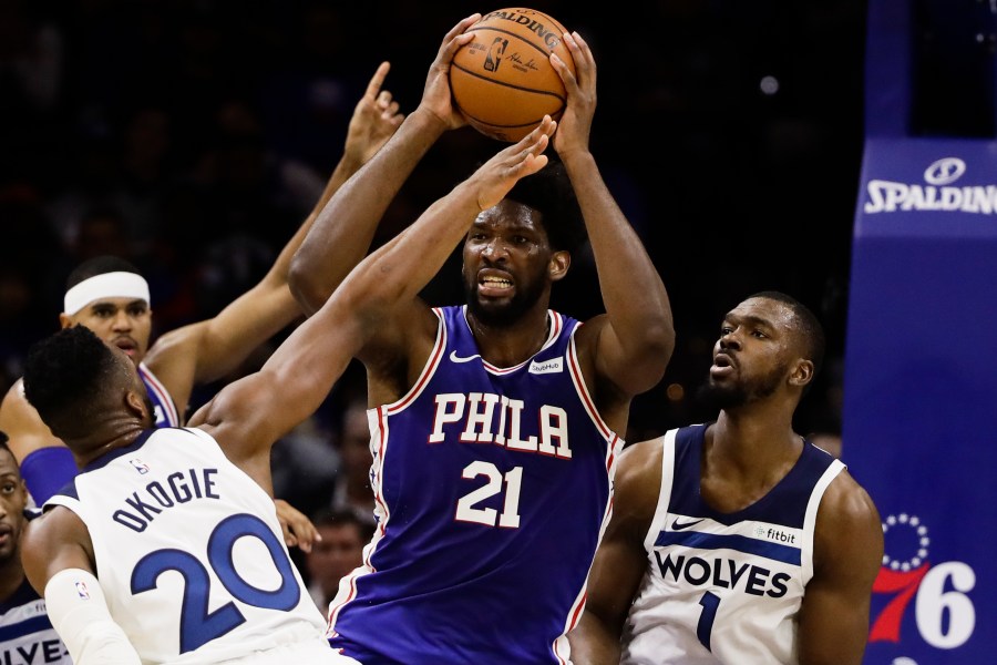 Josh Okogie, Joel Embiid, Noah Vonleh