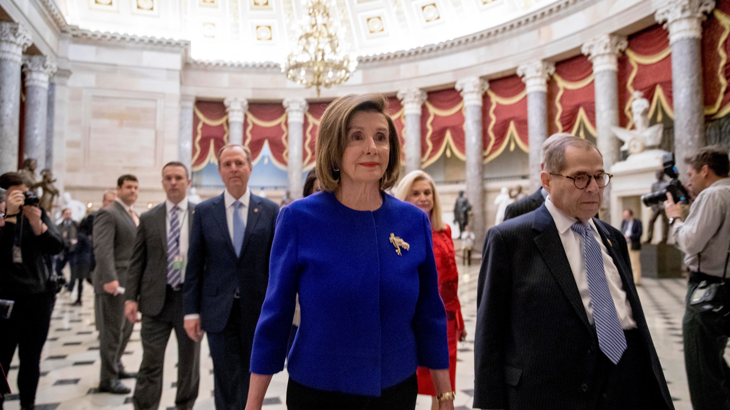 Jerrold Nadler, Adam Schiff, Carolyn Maloney, Nancy Pelosi