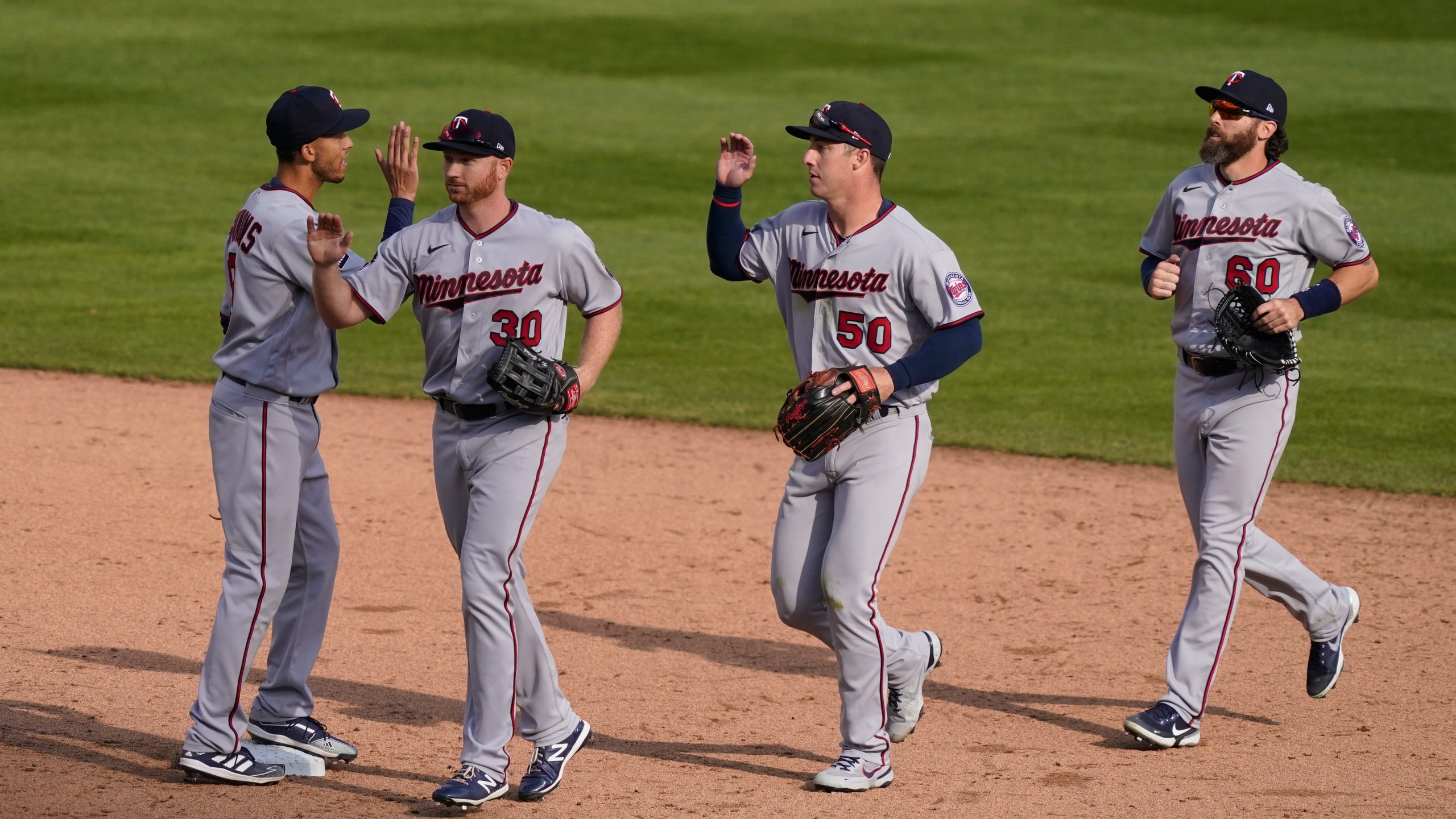 Andrelton Simmons, Kyle Garlick, Brent Rooker, Jake Cave