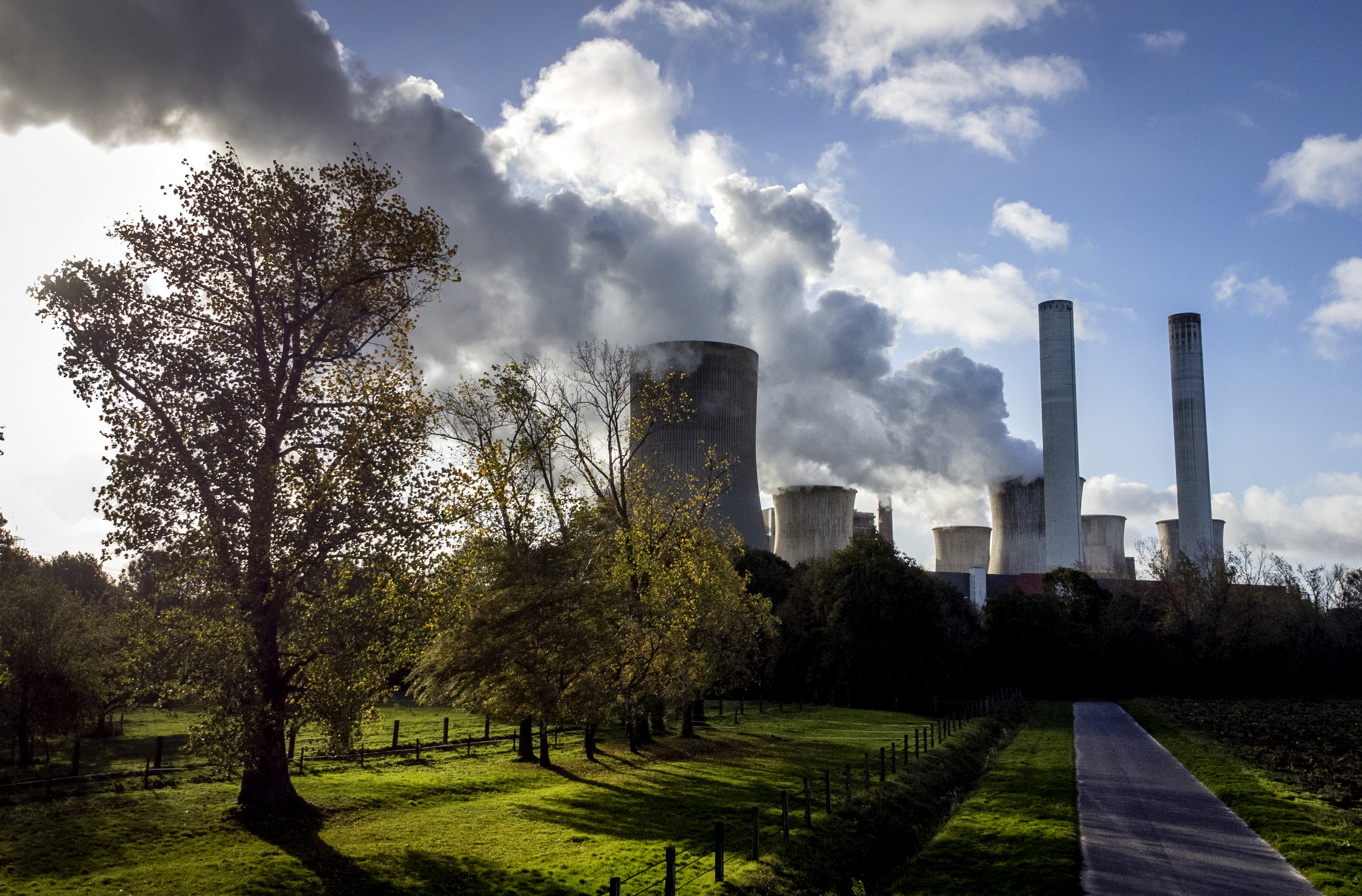 FILE - Steam rises from the coal-fired power plant Niederaussem, Germany, on Nov. 2, 2022. The cause of global warming is showing no signs of slowing as heat-trapping carbon dioxide in Earth’s atmosphere increased to record highs in its annual Spring peak, jumping at one of the fastest rates on record, officials announced Monday, June 5, 2023. (AP Photo/Michael Probst, File)