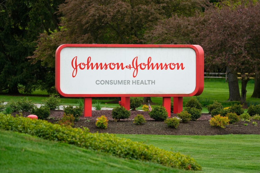 FILE - Johnson & Johnson Consumer Health in Flourtown, Pa., Friday, April 28, 2023. A subsidiary of Johnson & Johnson is now proposing paying approximately $6.48 billion over 25 years as part of a settlement to cover allegations that its baby powder containing talc caused ovarian cancer. J&J said that the reorganization plan for the subsidiary that was being announced on Wednesday, May 1, 2024, was significantly different from the previous reorganization that was announced. (AP Photo/Matt Rourke)