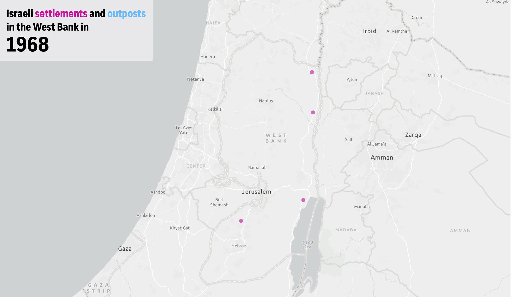 Israelis have built more than 100 settlements in the West Bank since Israel captured the territory in 1967. (AP Graphic)