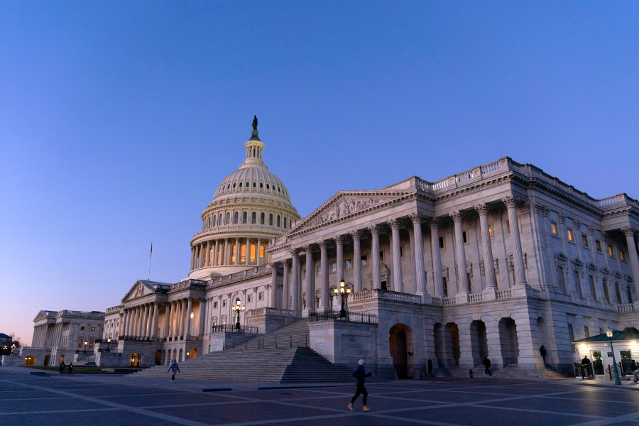 FILE - The U.S. Capitol is seen at sunrise, Feb. 7, 2024, in Washington. (AP Photo/Jose Luis Magana, FIle)