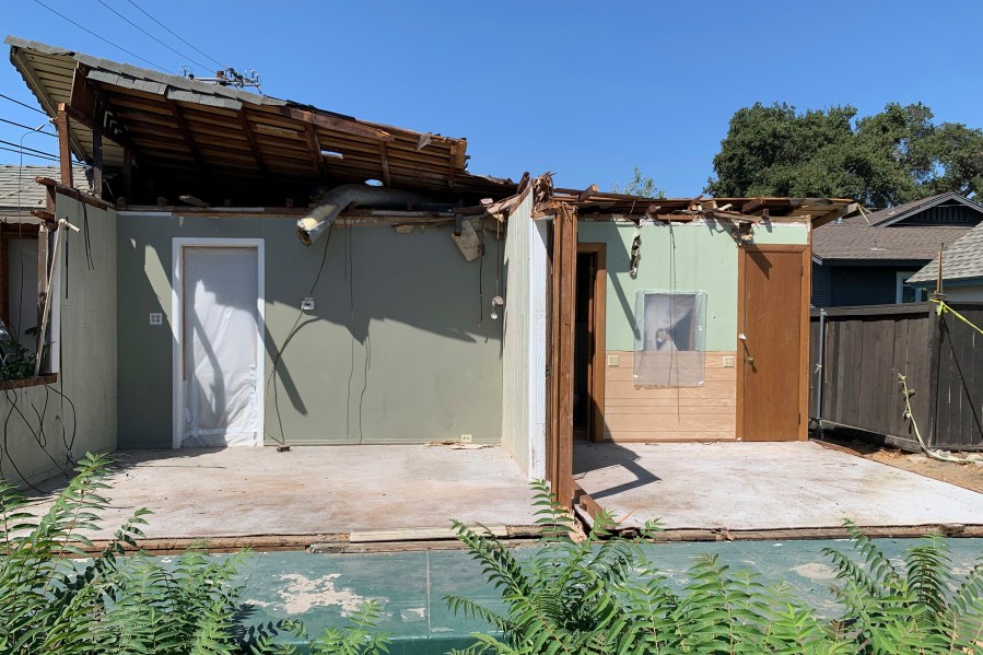 A property, listed at $499,999, is shown Tuesday, Aug. 27, 2024, in Monrovia, Calif. (Kevin Wheeler via AP)