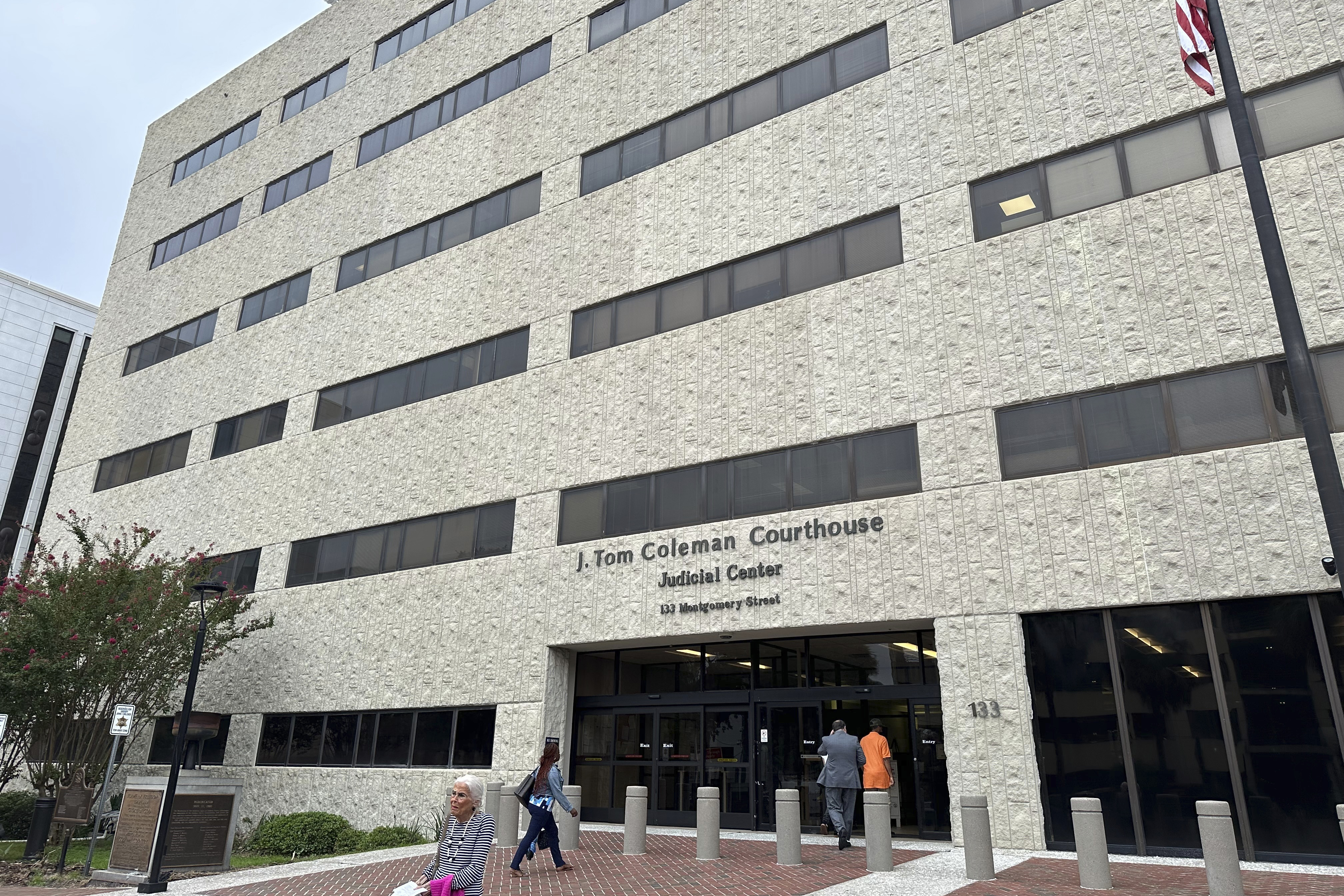 The J. Tom Coleman Courthouse is seen in Savannah, Ga., on Wednesday, Sept. 4, 2024. (AP Photo/Russ Bynum)