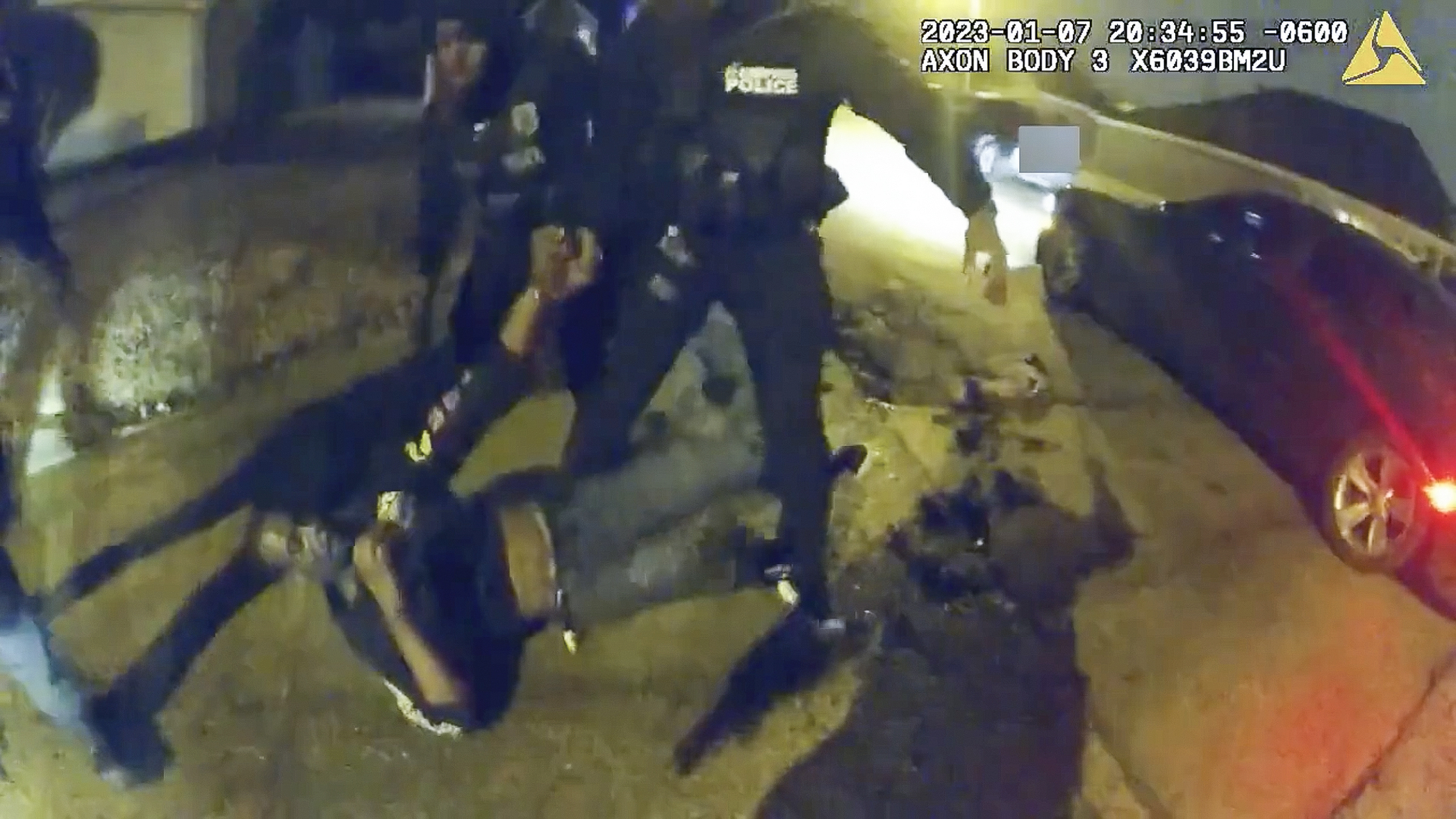 FILE - The image from video released on Jan. 27, 2023, by the City of Memphis, shows Tyre Nichols during a brutal attack by five Memphis police officers on Jan. 7, 2023, in Memphis, Tenn. (City of Memphis via AP, File)