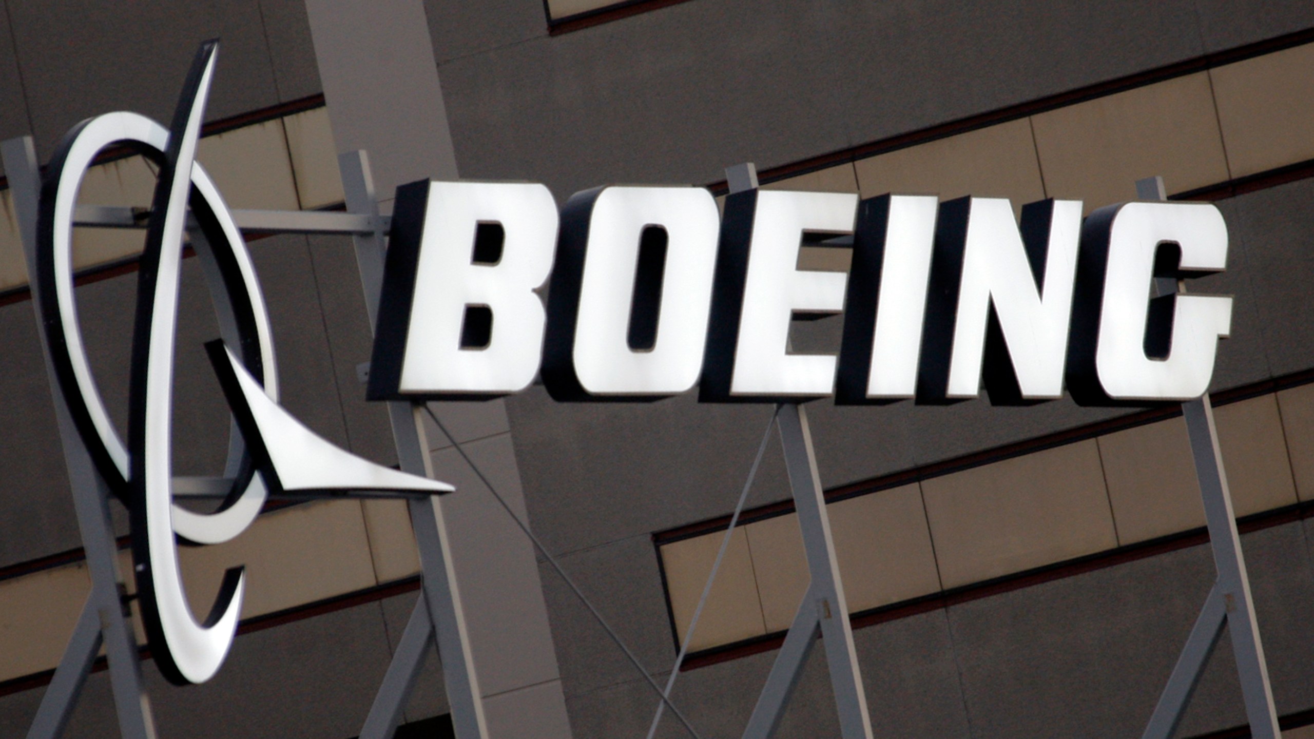 FILE - The Boeing logo is displayed in El Segundo, Calif., on Jan. 25, 2011. (AP Photo/Reed Saxon, File)