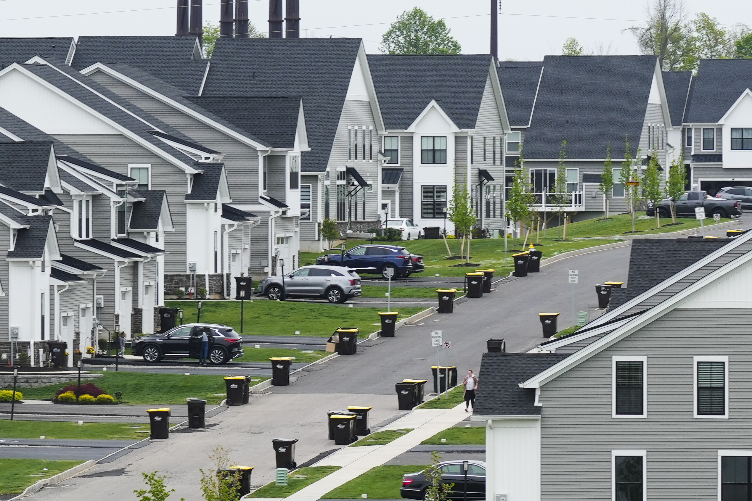 FILE - A development of new homes in Eagleville, Pa., is shown on April 28, 2023. (AP Photo/Matt Rourke, File)