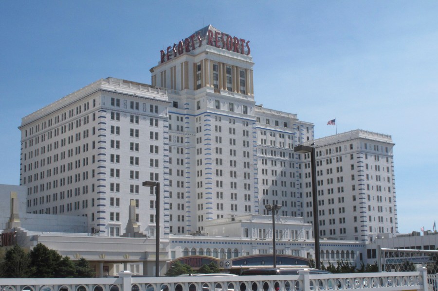 The exterior of Resorts Casino in Atlantic City, N.J. is shown on Oct. 1, 2020. (AP Photo/Wayne Parry)