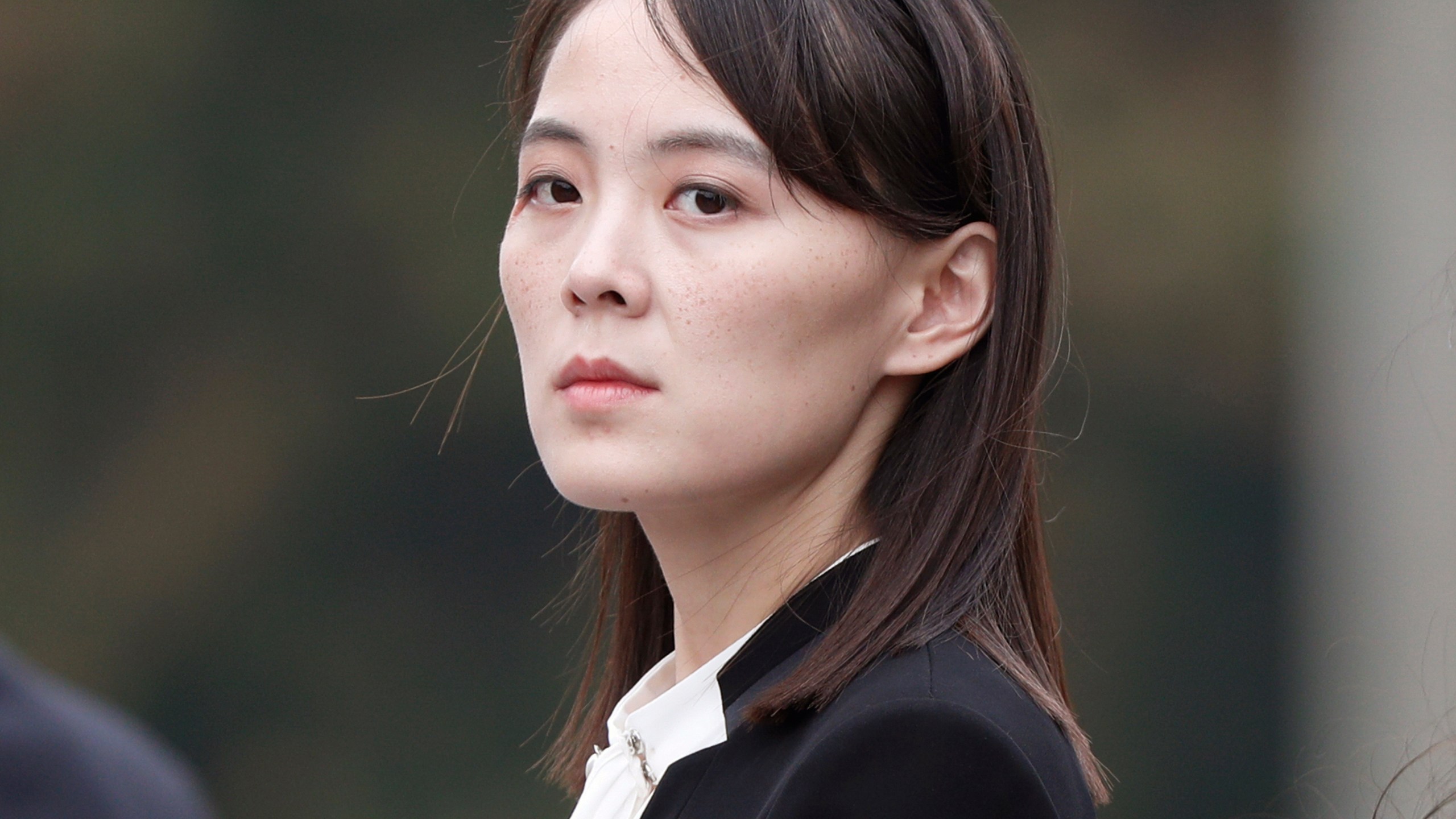 FILE - Kim Yo Jong, the powerful sister of North Korean leader Kim Jong Un, attends a wreath-laying ceremony at Ho Chi Minh Mausoleum in Hanoi, Vietnam, March 2, 2019. (Jorge Silva/Pool Photo via AP, File)