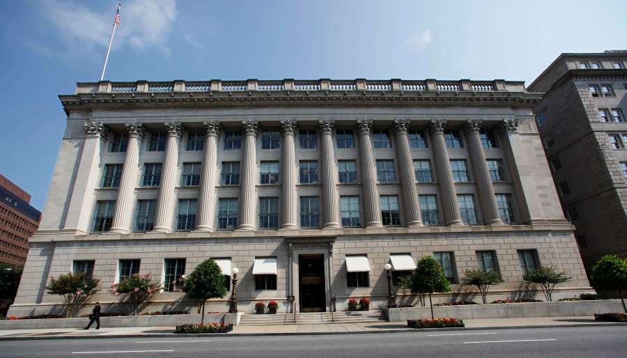 FILE - This Aug. 4, 2009, file photo shows the United States Chamber of Commerce building in Washington. (AP Photo/Manuel Balce Ceneta, File)