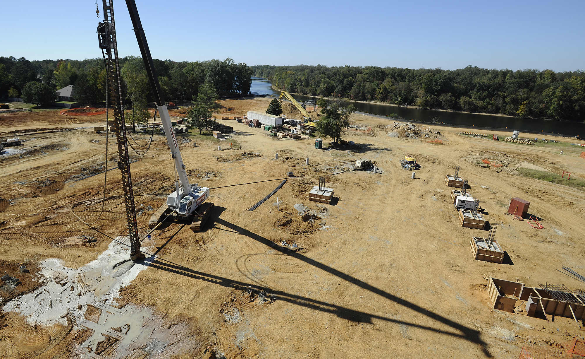 FILE - The construction of the Wind Creek Casino and Hotel is seen on Oct. 17, 2012, in Wetumpka, Ala. (AP Photo/Montgomery Advertiser, Mickey Welsh, File)