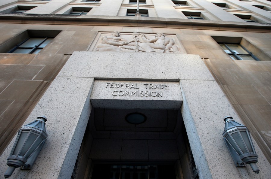 FILE - The Federal Trade Commission building on Jan. 28, 2015, in Washington. (AP Photo/Alex Brandon, File)