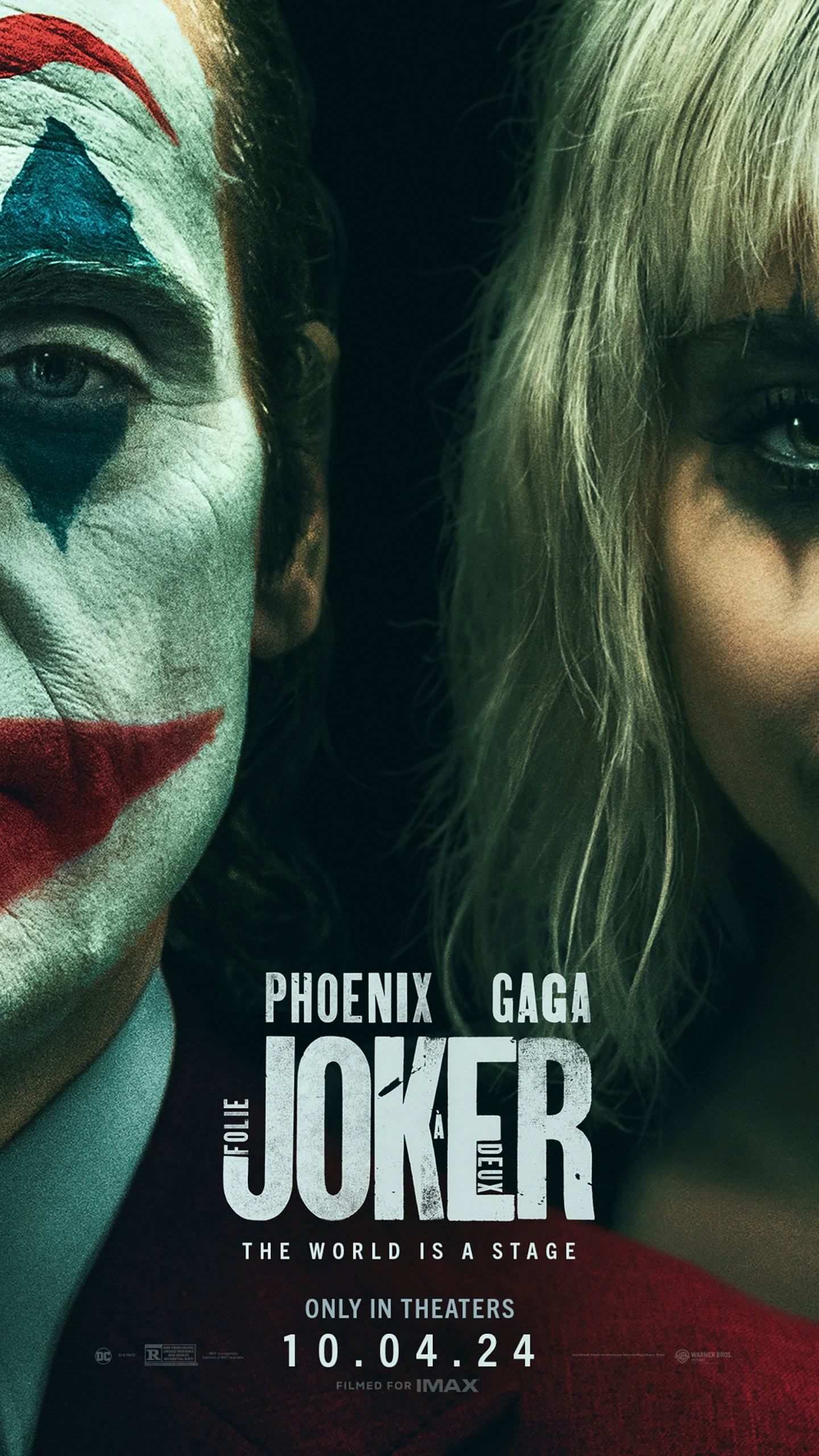 This image released by Warner Bros. Pictures shows promotional art for "Joker: Folie à Deux." (Warner Bros. Pictures via AP)