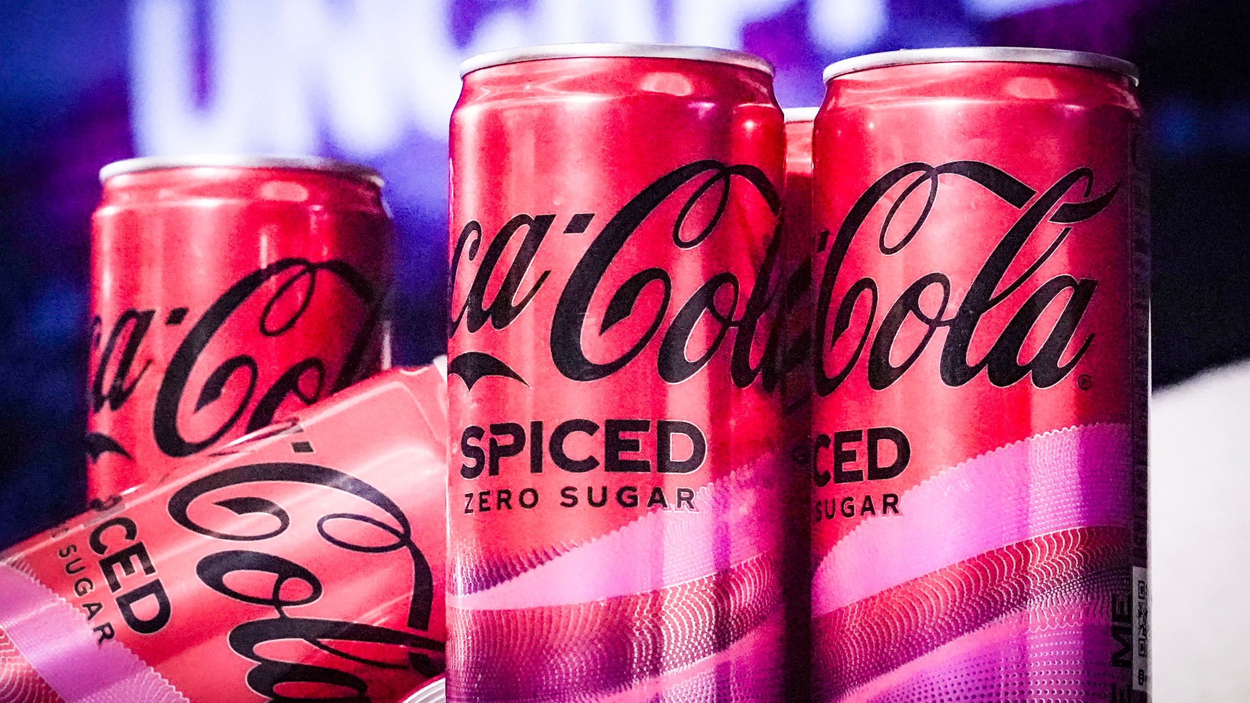 FILE - Cans of Coca-Cola Spiced are shown on Feb. 6, 2024, in New York. (AP Photo/Bebeto Matthews, File)