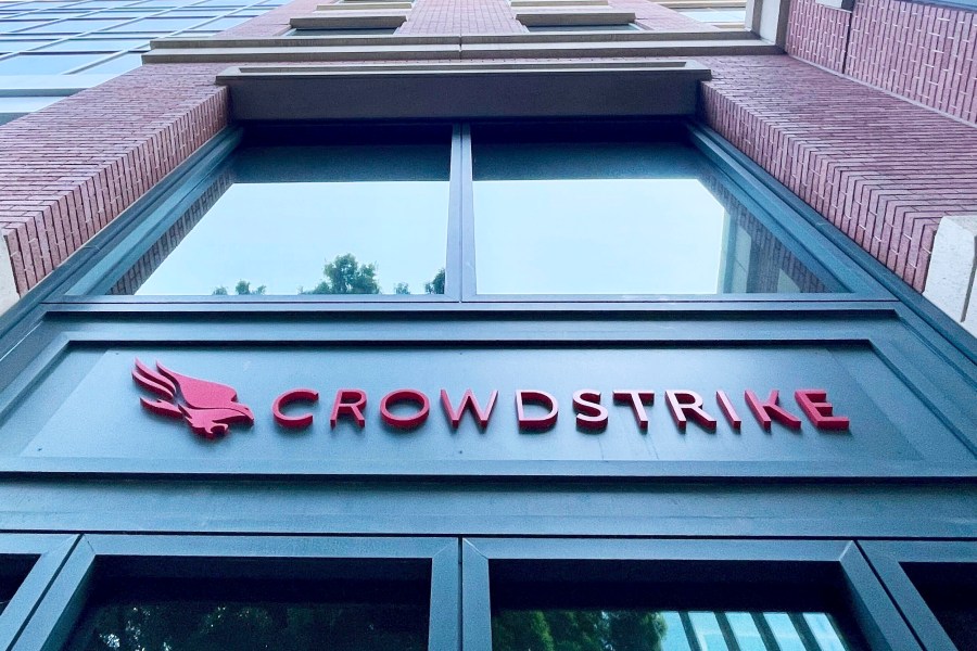 FILE - A CrowdStrike office is seen in Sunnyvale, Calif., July 19, 2024. (AP Photo/Haven Daley, File)