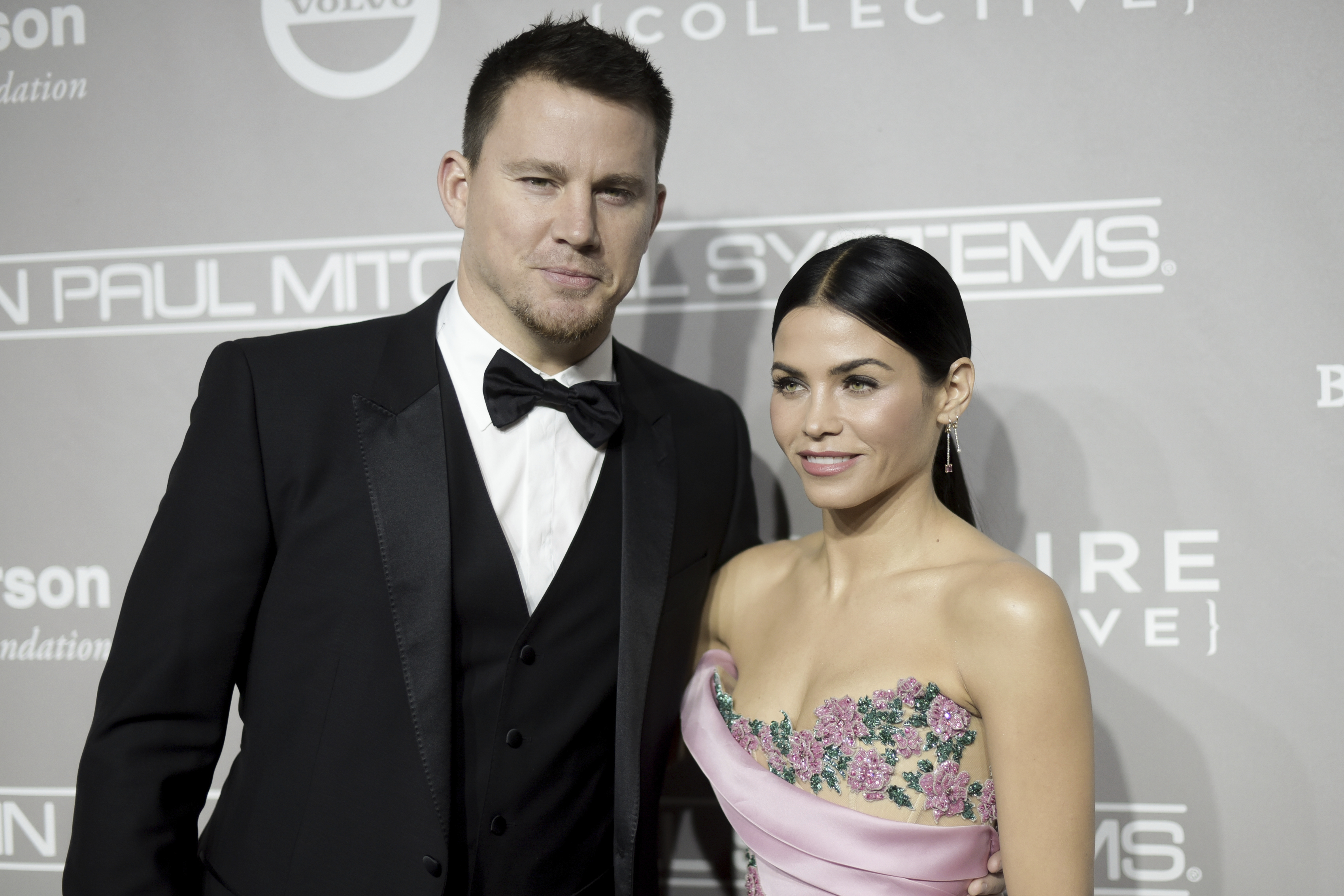 FILE - Channing Tatum, left, and Jenna Dewan Tatum attend the 5th Annual Baby2Baby Gala Honoring Jennifer Garner held at 3Labs in Culver City, Calif., Nov. 12, 2016. (Richard Shotwell/Invision/AP, File)