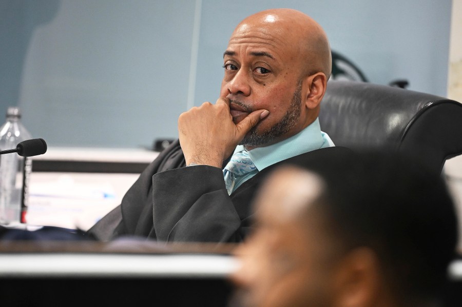 FILE - Judge Kenneth King listens to testimony during a case in Detroit, Jan. 23, 2024. (Clarence Tabb Jr./Detroit News via AP, File)