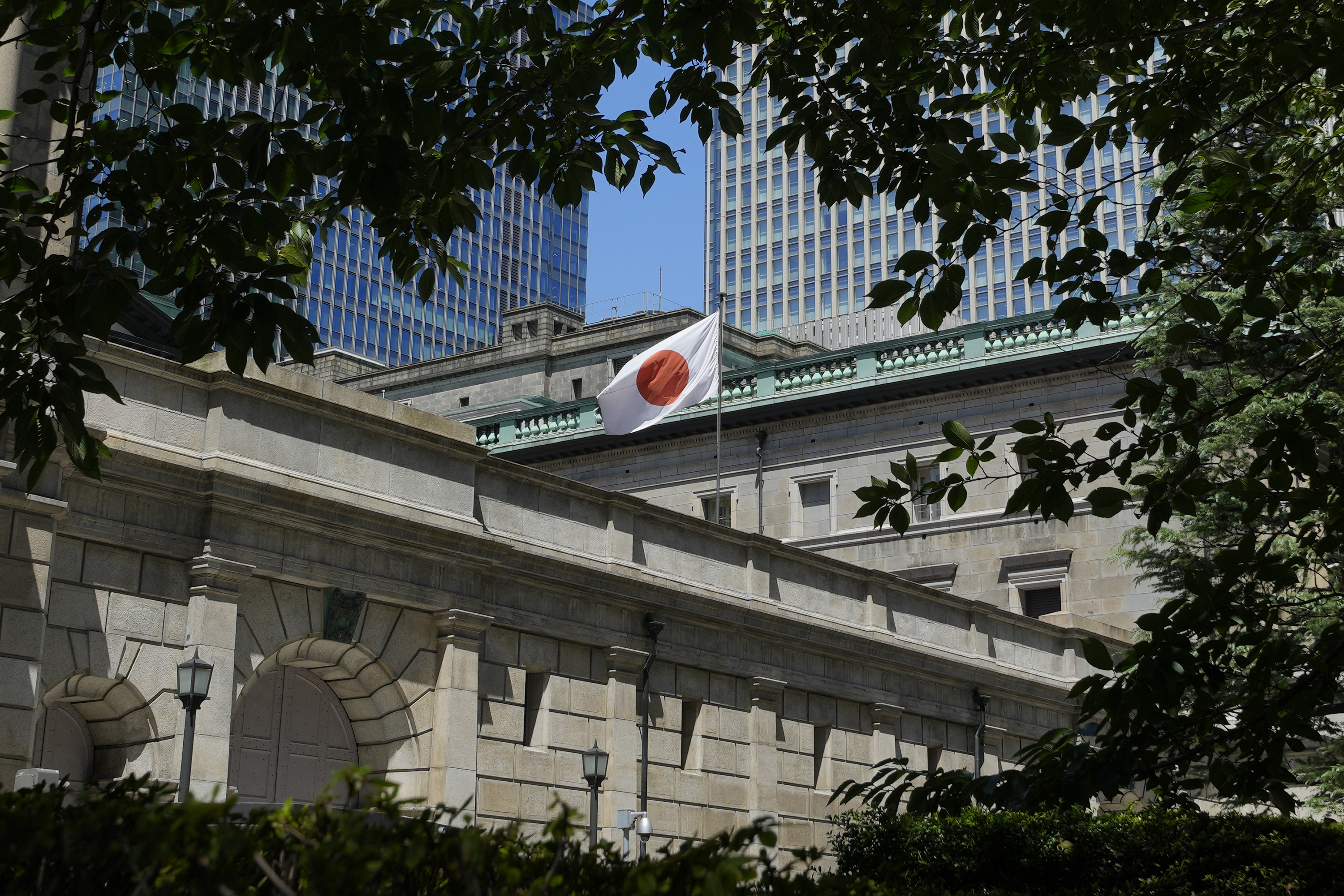 FILE - The headquarters of Bank of Japan (BOJ) is seen in Tokyo, on Aug. 18, 2023. (AP Photo/Shuji Kajiyama, File)