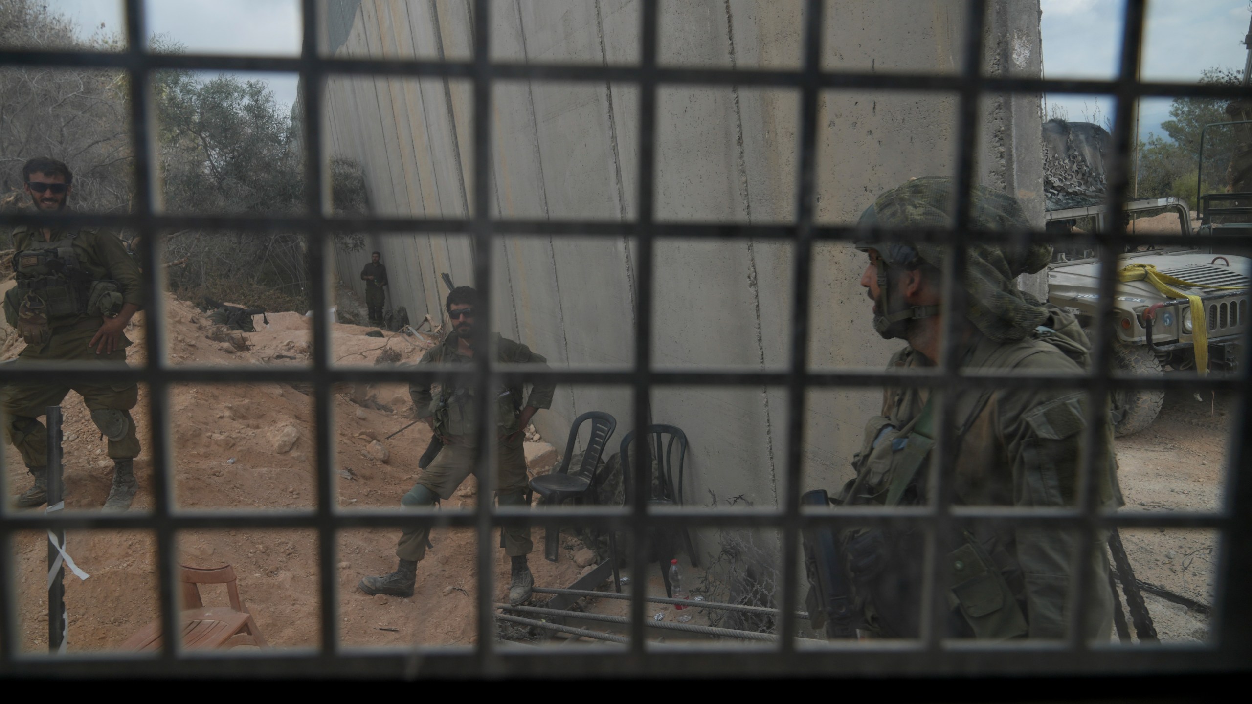 Israeli soldiers are seen during a ground operation in southern Lebanon, near the border with Israel, Sunday, Oct. 13, 2024. (AP Photo/Sam McNeil)