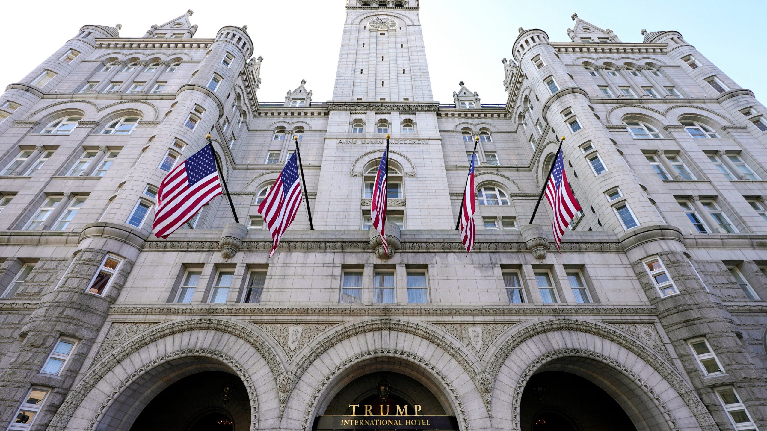 FILE - A view of The Trump International Hotel is seen, March 4, 2021, in Washington. (AP Photo/Julio Cortez, File)