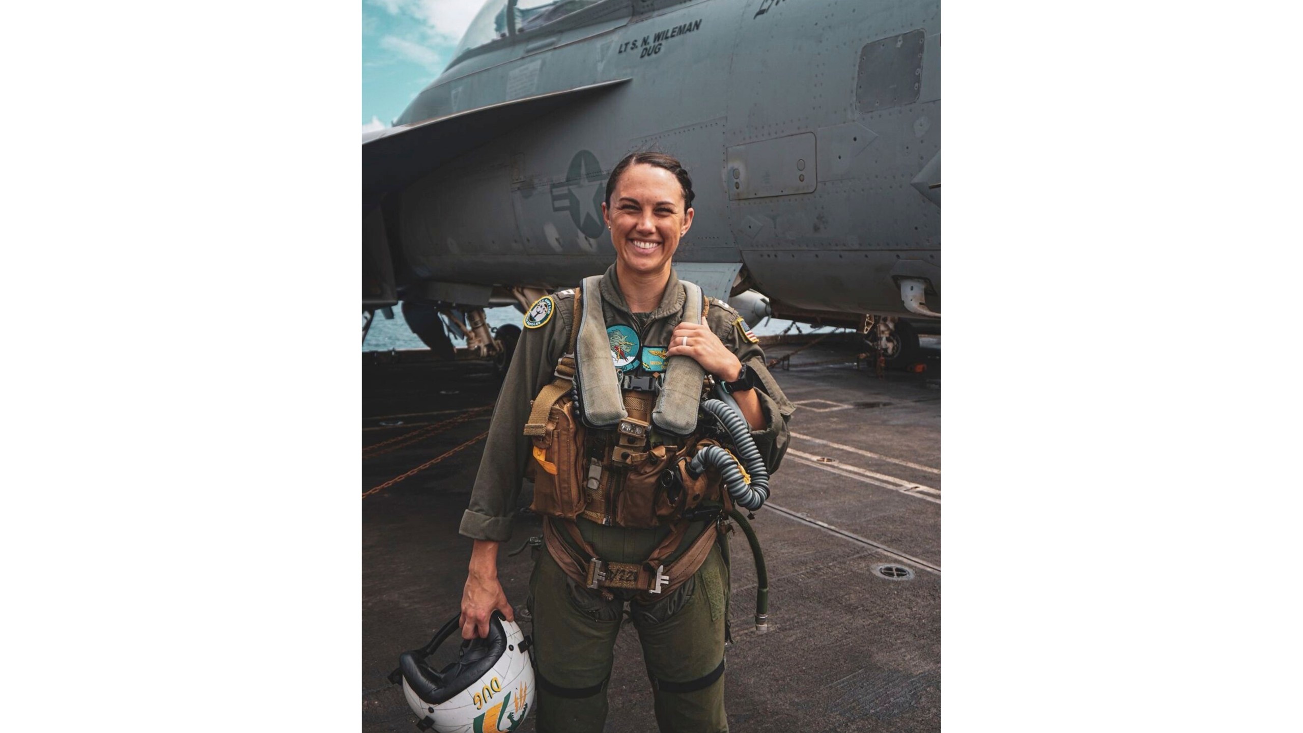 This undated photo released by the U.S. Navy shows Lt. Serena Wileman, a Naval Aviator. (U.S. Navy via AP)