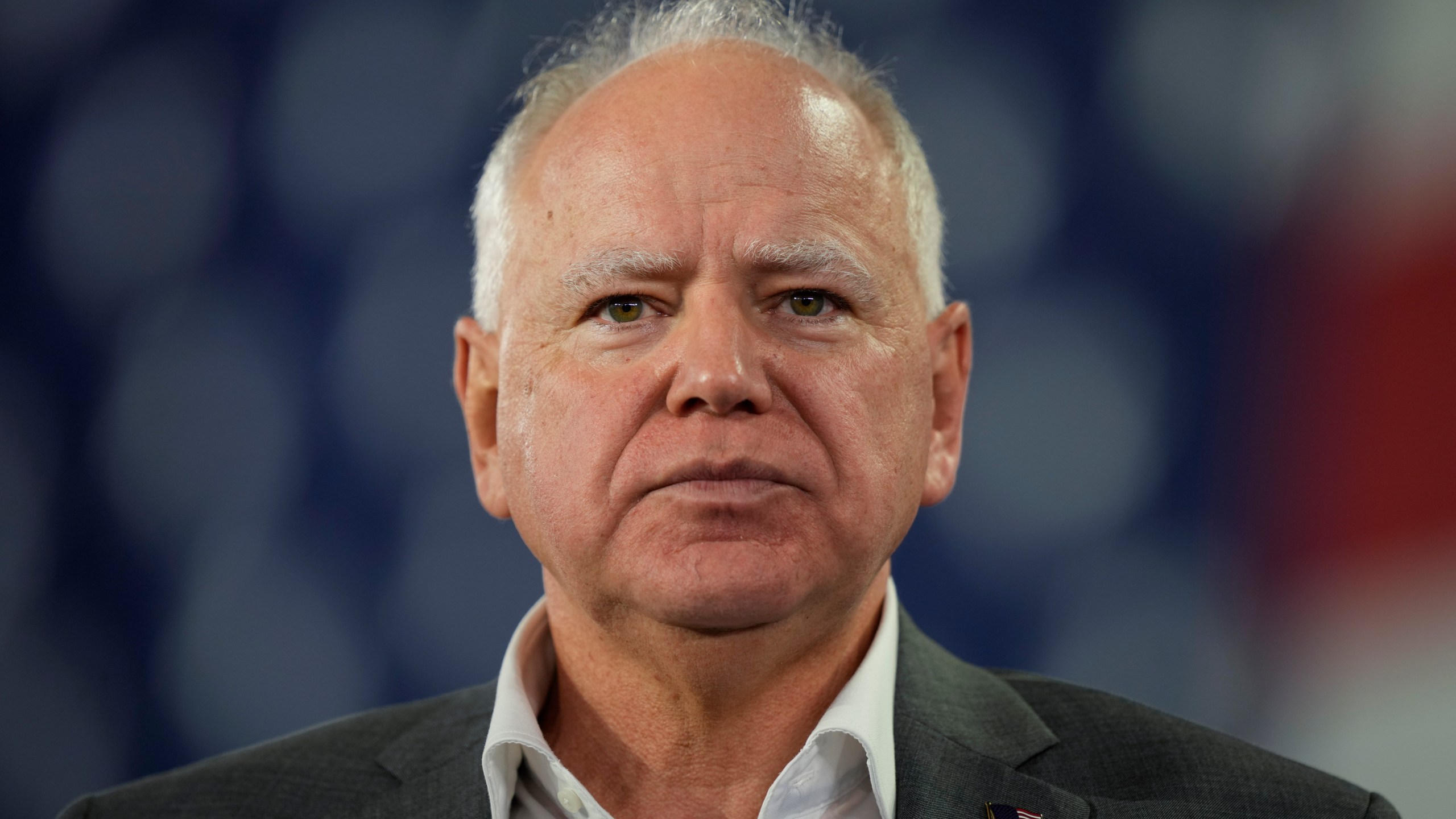 Democratic vice presidential candidate Minnesota Gov. Tim Walz speaks during a campaign event in York, Pa., Wednesday, Oct. 2, 2024. (AP Photo/Matt Rourke)