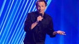 This image released by HBO shows actor-comedian-host Seth Meyers in a scene from his comedy special "Seth Meyers: Dad Man Walking." (HBO via AP)