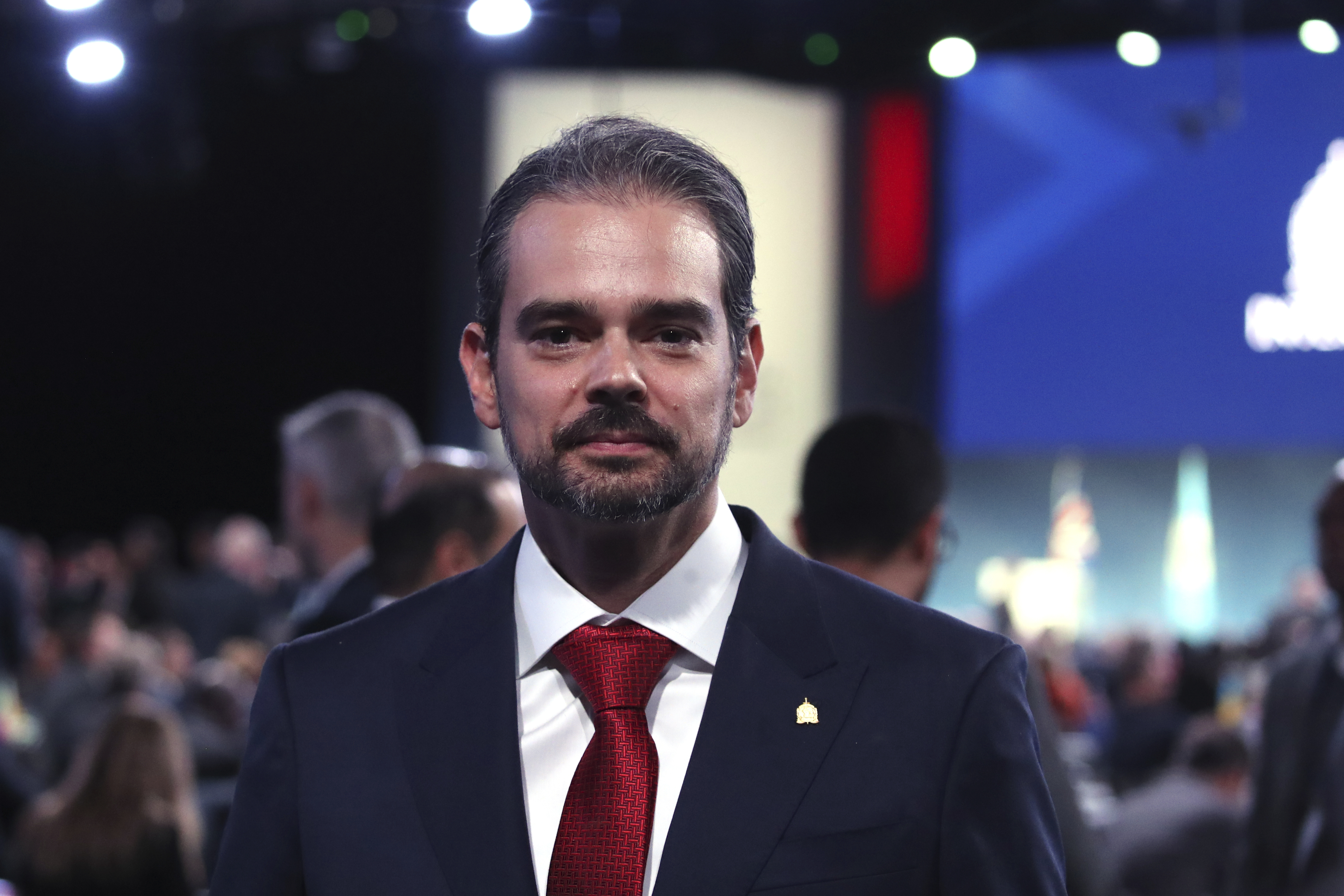 Valdecy Urquiza, Interpol's vice president for the Americas and head of international cooperation at the Brazilian federal police, poses for a portrait at the Interpol General Assembly in Glasgow, Scotland, Monday, Nov. 4, 2024. (AP Photo/Scott Heppell)