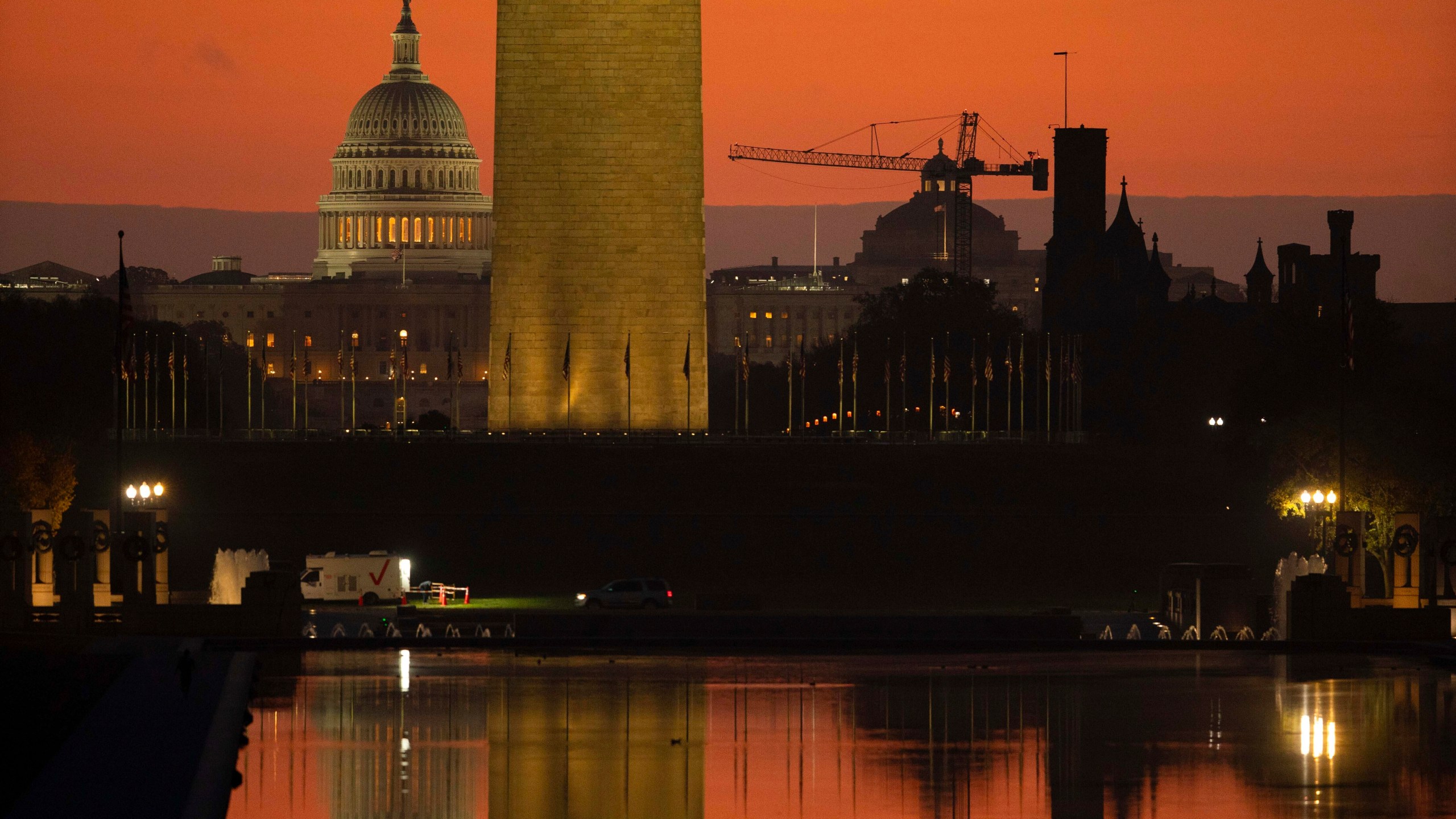 The U.S. Capitol, is seen on sunrise in Washington, Tuesday, Nov. 5, 2024. (AP Photo/Jose Luis Magana)