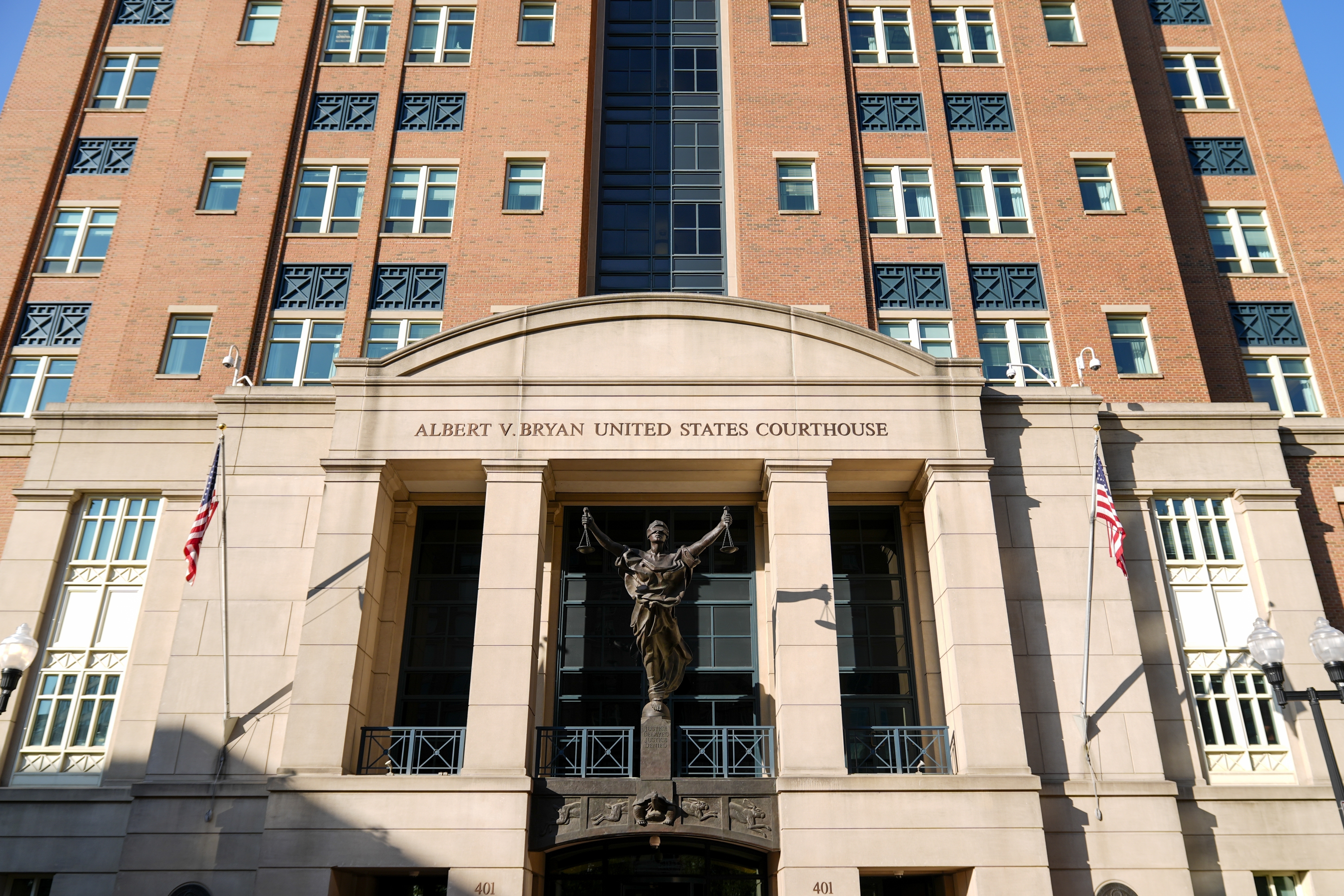 FILE - The U.S. District Court for the Eastern District of Virginia is seen, Sept. 9, 2024, in Alexandria, Va. (AP Photo/Stephanie Scarbrough, File)