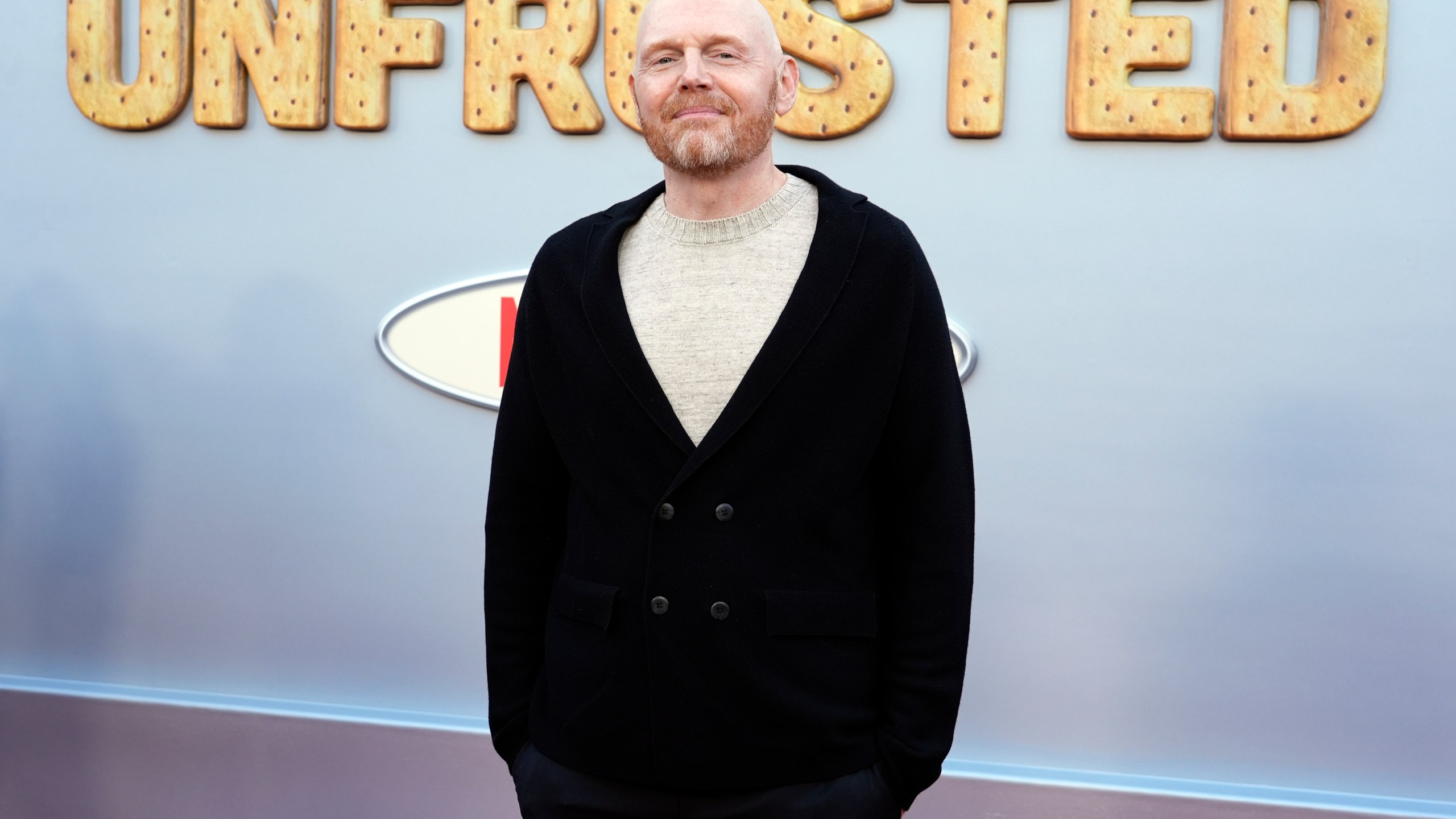 FILE - Bill Burr, a cast member in "Unfrosted," poses at the premiere of the Netflix film at the Egyptian Theatre, April 30, 2024, in Los Angeles. (AP Photo/Chris Pizzello, File)