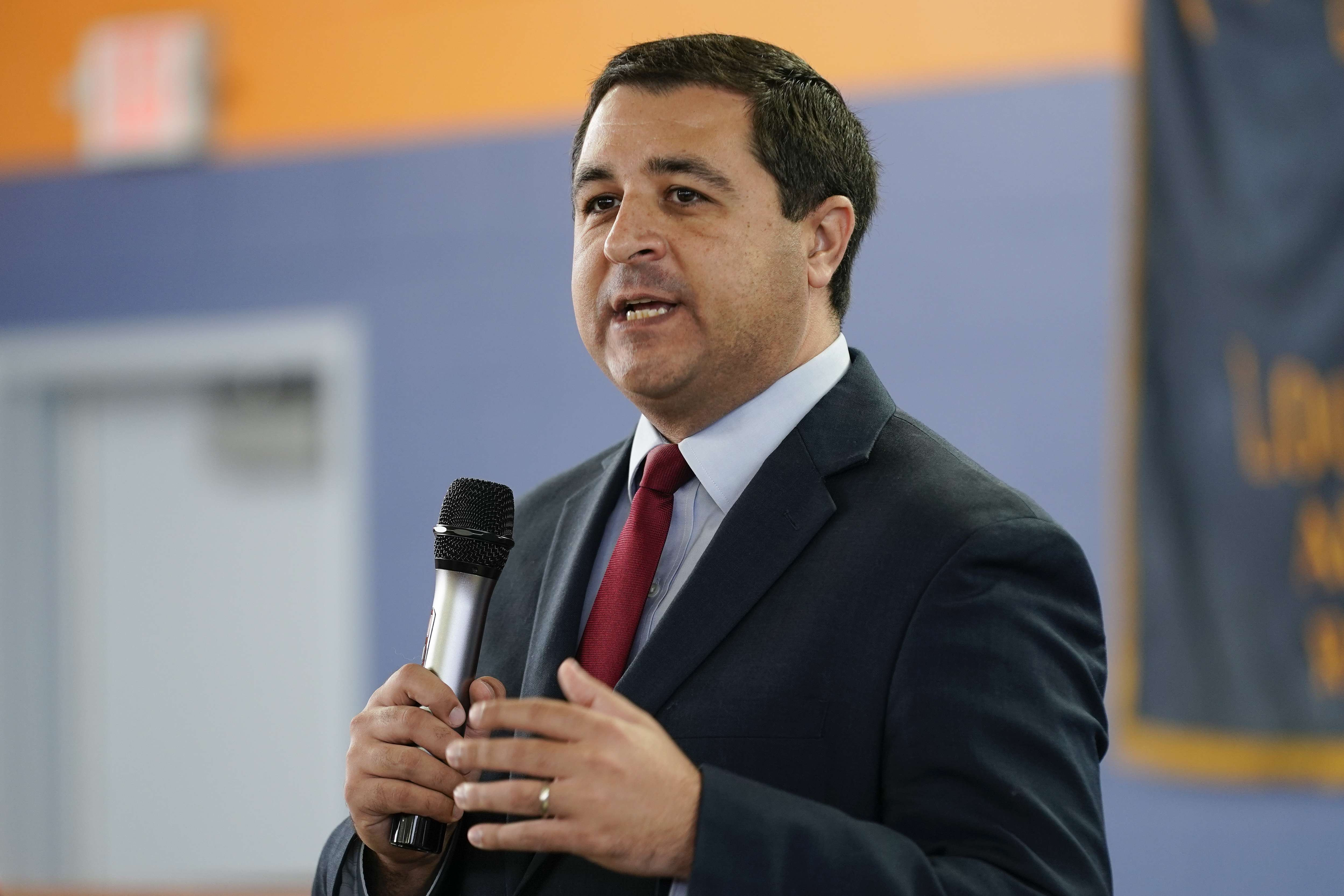 FILE - Wisconsin Attorney General Josh Kaul speaks at a campaign stop, Oct. 27, 2022, in Milwaukee. (AP Photo/Morry Gash, File)