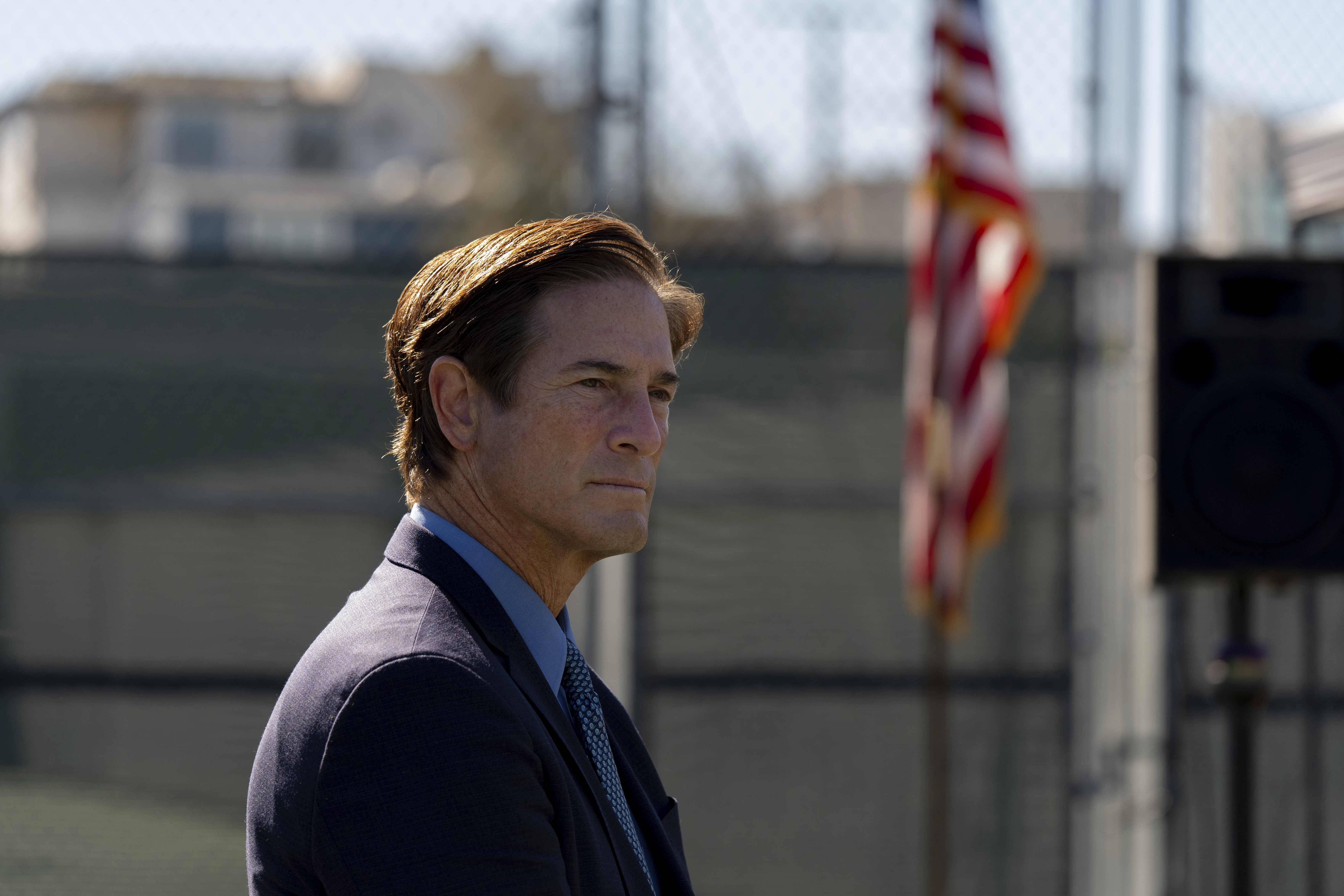 Nathan Hochman, the newly elected Los Angeles County district attorney, attends a Housing Initiative Court session in Hermosa Beach, Calif., Wednesday, Nov. 13, 2024. (AP Photo/Jae C. Hong)