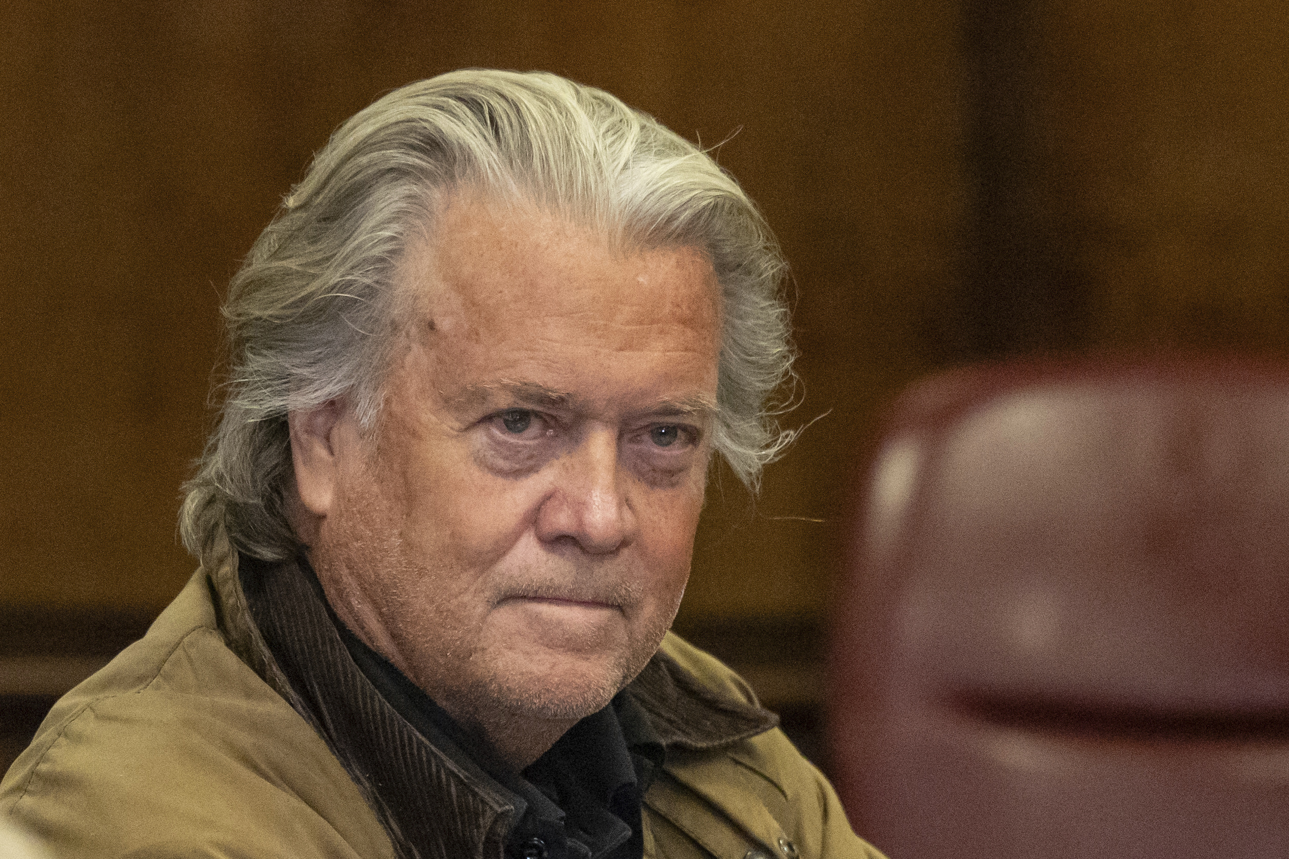 Steve Bannon appears in Manhattan criminal court in New York, Tuesday, Nov. 12, 2024. (AP Photo/Yuki Iwamura)