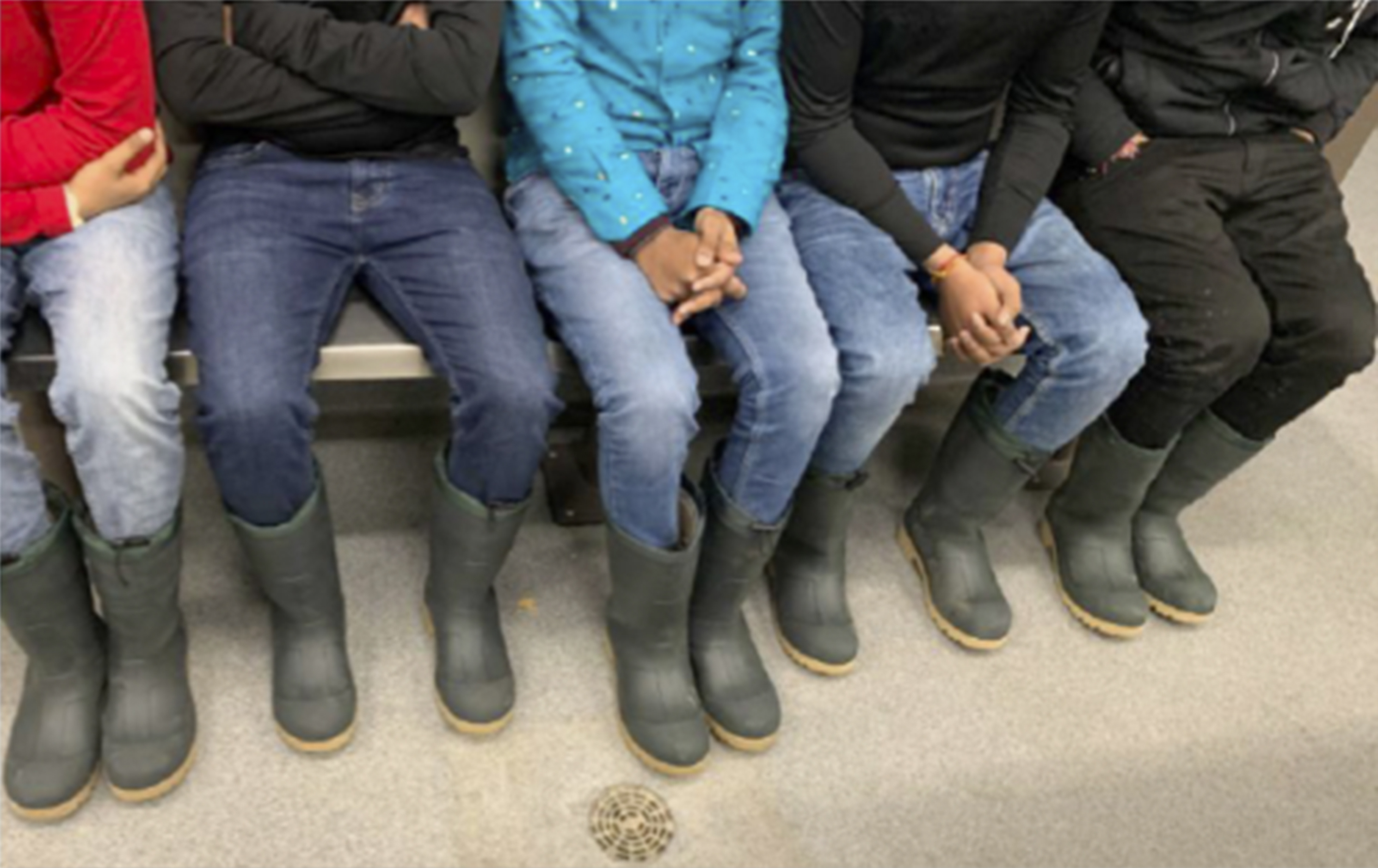 In an image released by the U.S. Attorney’s Office, shows how the migrants who survived the crossing were terribly inadequately dressed. (U.S. Attorney's Office via AP)