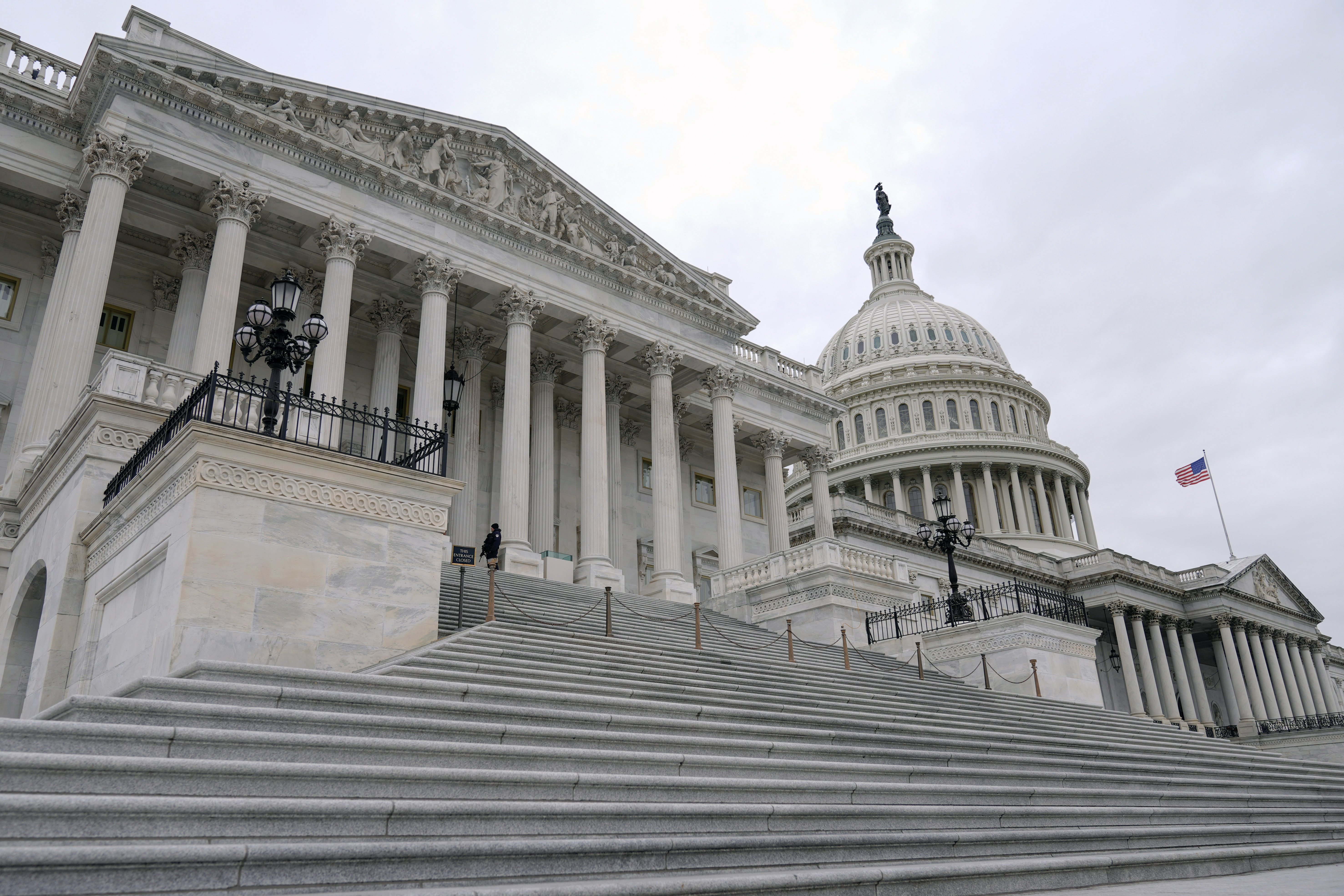 The U.S. Capitol, including the House of Representatives, left, are seen on Thursday, Nov. 14, 2024, in Washington. (AP Photo/Mariam Zuhaib)