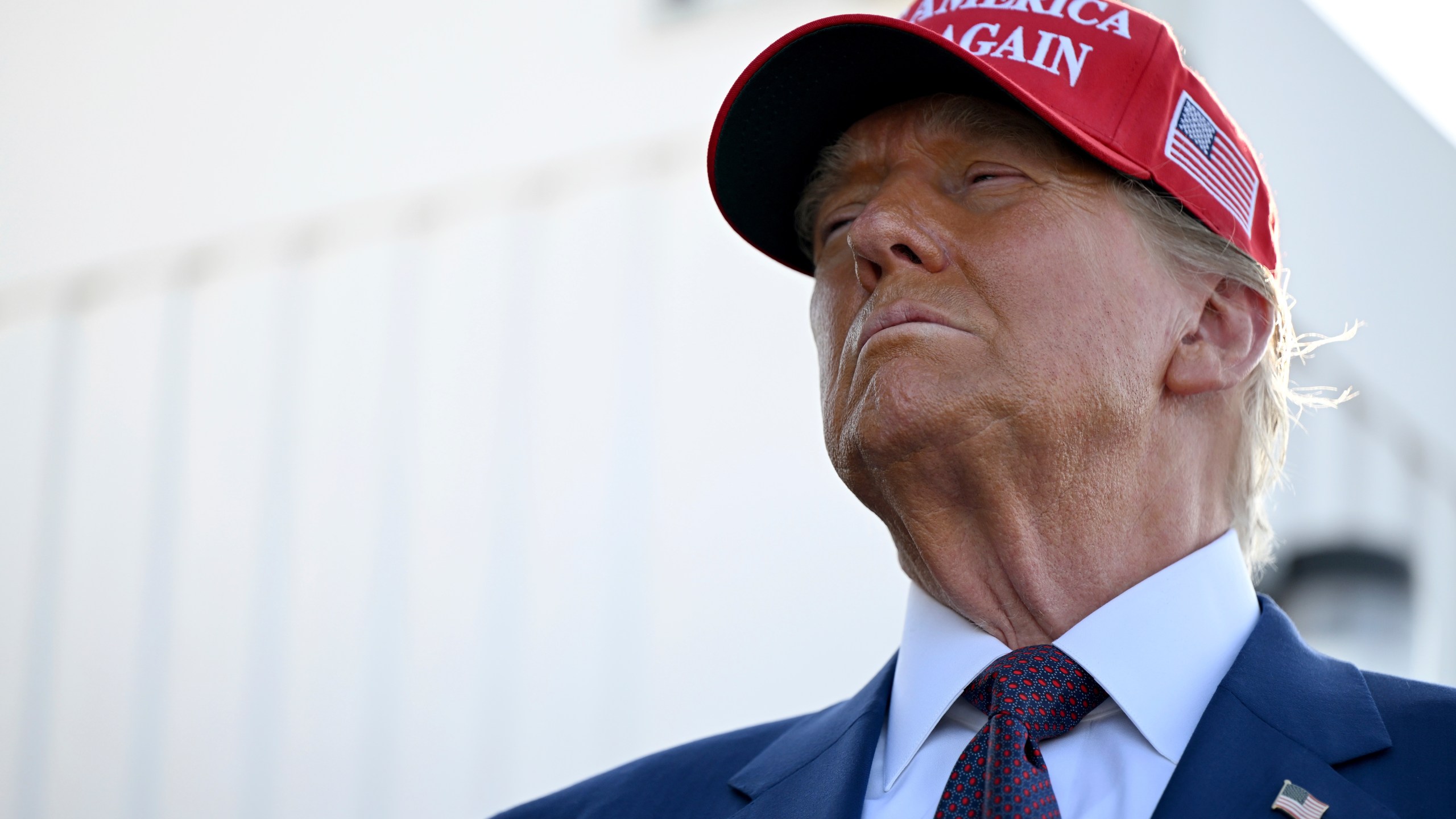 President-elect Donald Trump arrives before the launch of the sixth test flight of the SpaceX Starship rocket Tuesday, Nov. 19, 2024 in Boca Chica, Texas. (Brandon Bell/Pool via AP)