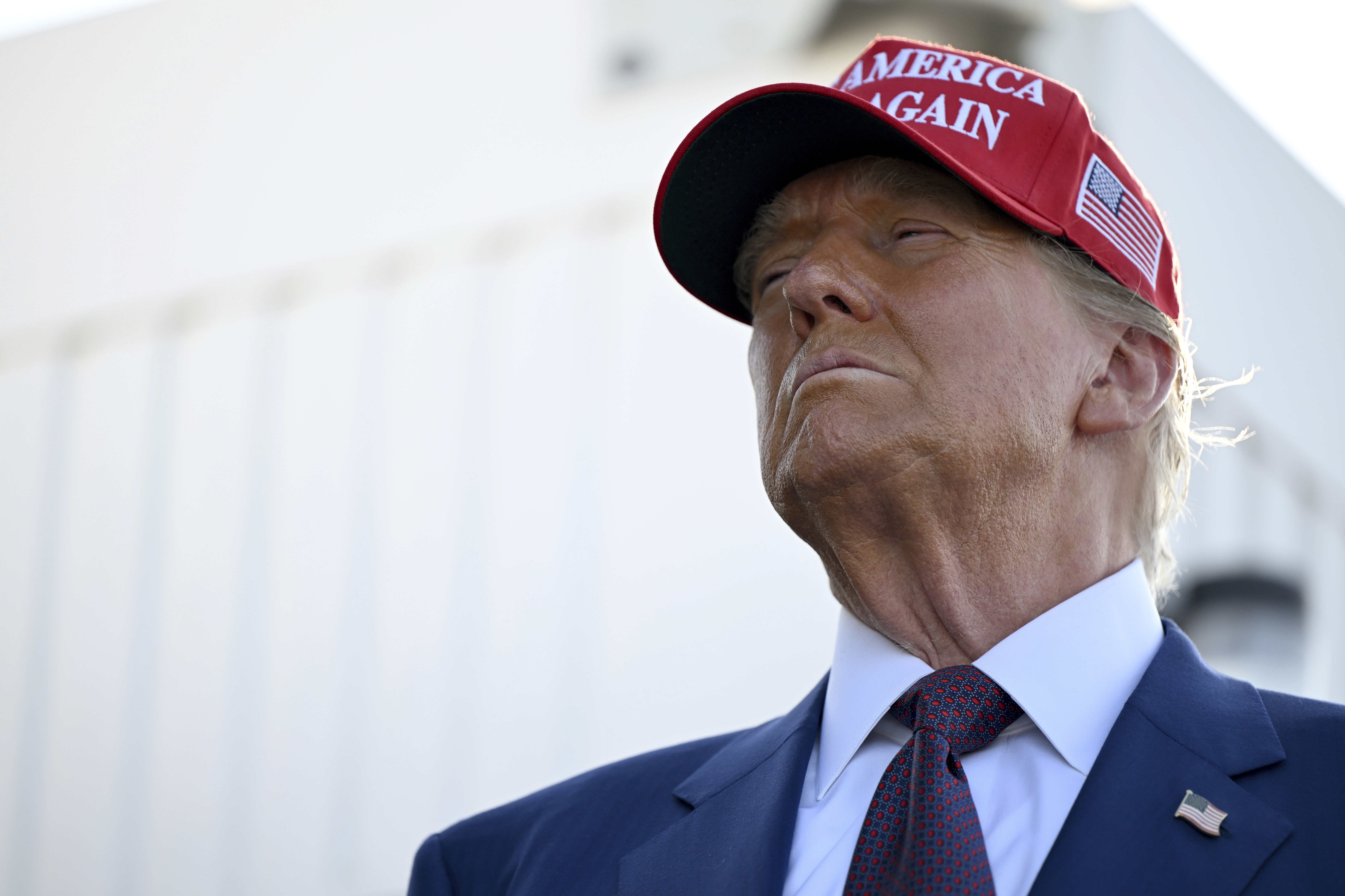 President-elect Donald Trump arrives before the launch of the sixth test flight of the SpaceX Starship rocket Tuesday, Nov. 19, 2024 in Boca Chica, Texas. (Brandon Bell/Pool via AP)