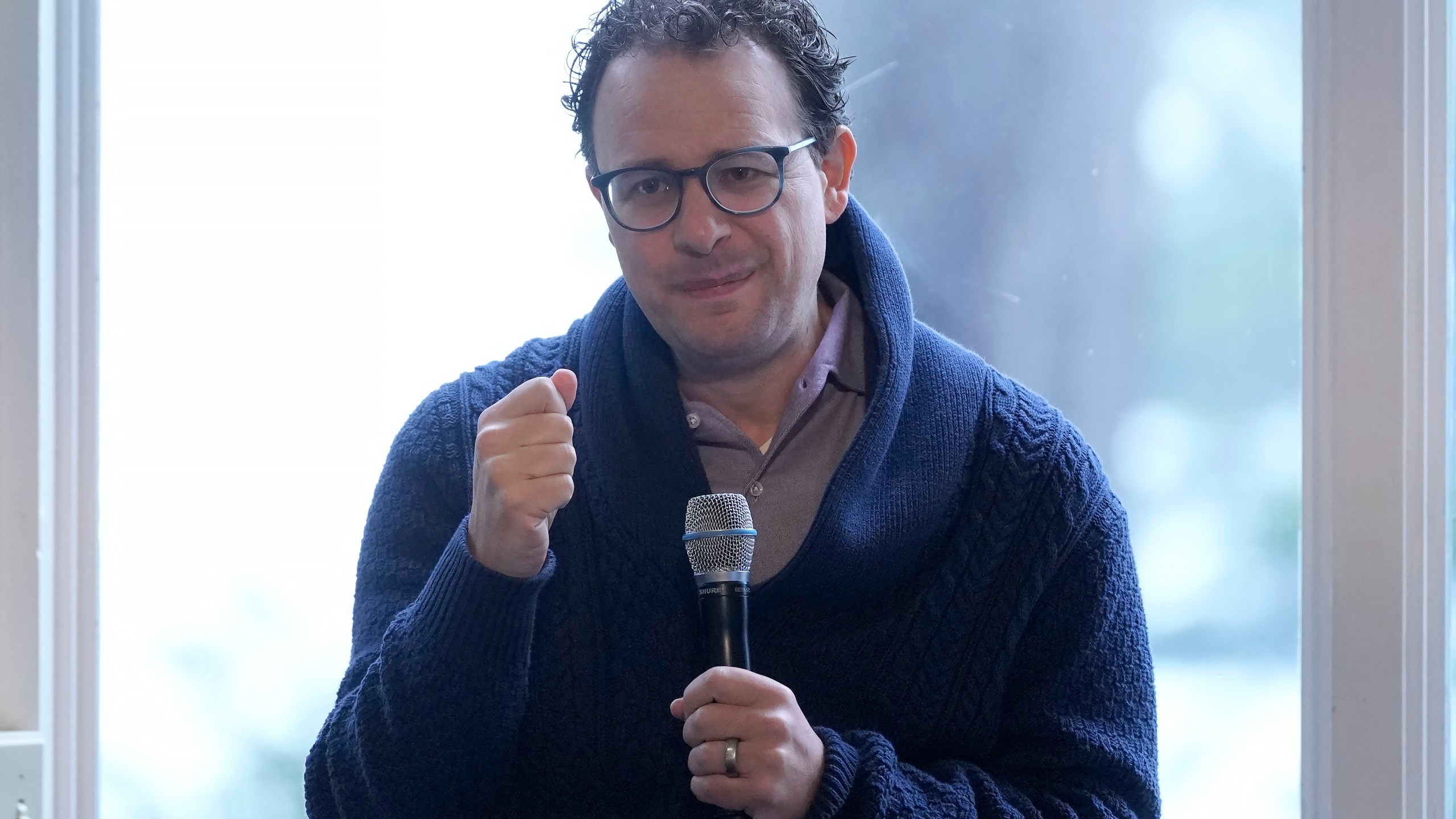 Dario Amodei, CEO & Co-Founder of Anthropic, speaks on a panel at the convening of the International Network of AI Safety Institutes at the Golden Gate Club at the Presidio in San Francisco, Wednesday, Nov. 20, 2024. (AP Photo/Jeff Chiu)