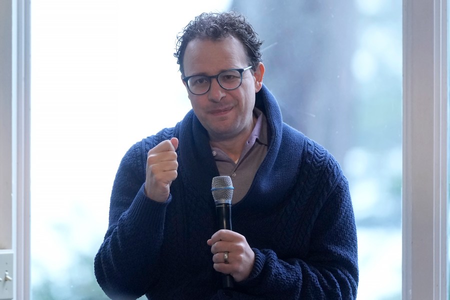 Dario Amodei, CEO & Co-Founder of Anthropic, speaks on a panel at the convening of the International Network of AI Safety Institutes at the Golden Gate Club at the Presidio in San Francisco, Wednesday, Nov. 20, 2024. (AP Photo/Jeff Chiu)