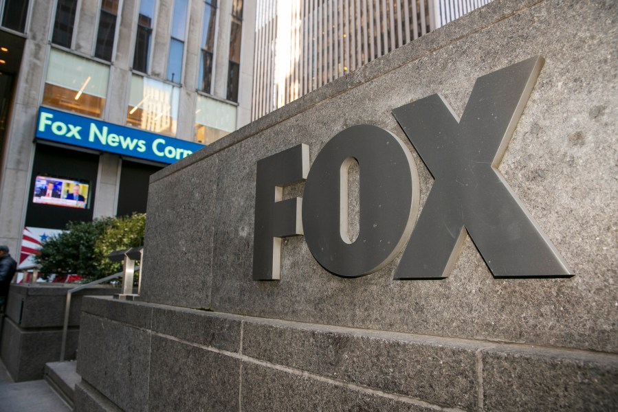 FILE - The Fox News studios and headquarters in New York City, March 21, 2023. (AP Photo/Ted Shaffrey, File)