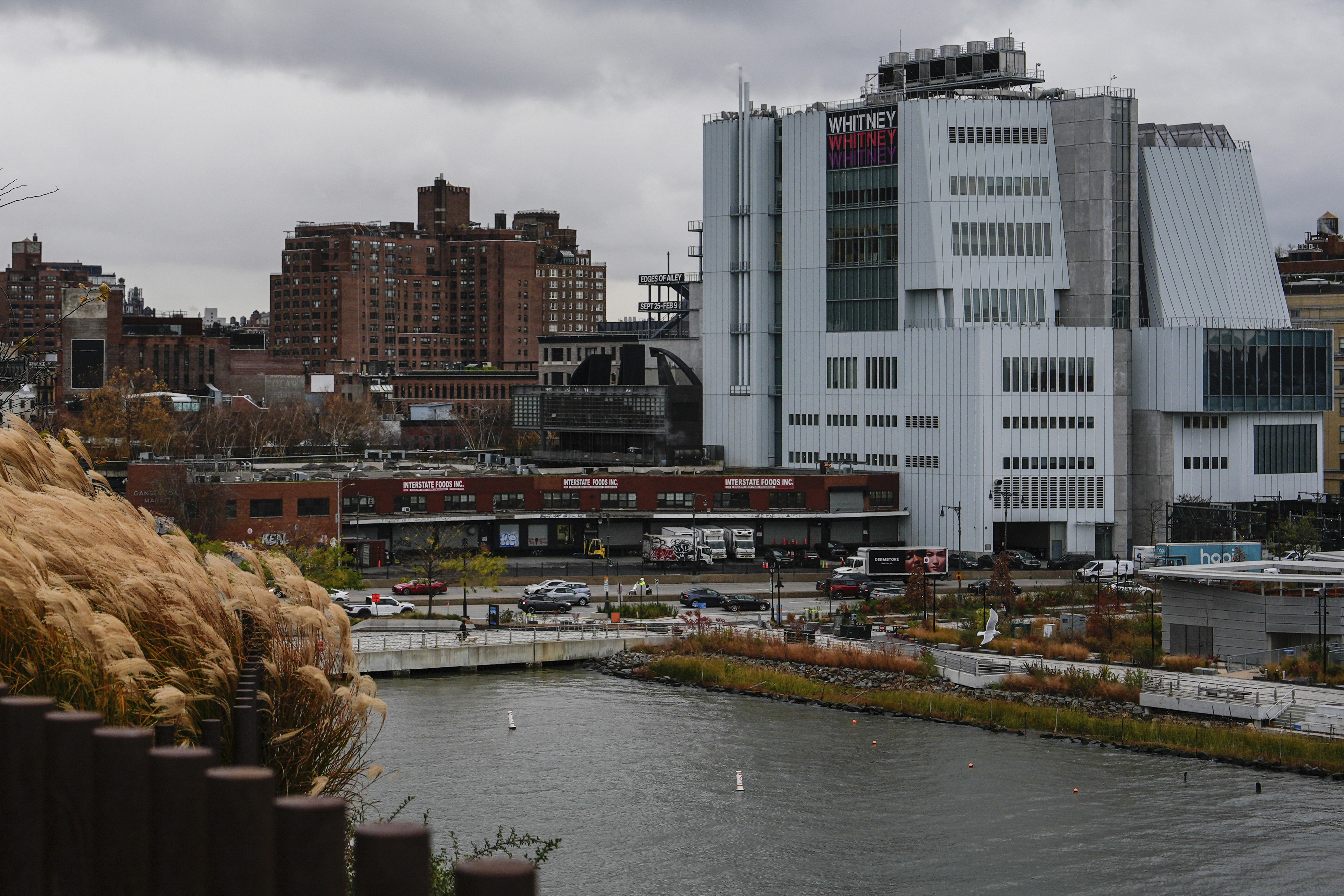 The Gansevoort Market and the Whitney Museum of American Art are seen from Little Island park, Friday, Nov. 22, 2024, in New York. (AP Photo/Julia Demaree Nikhinson)