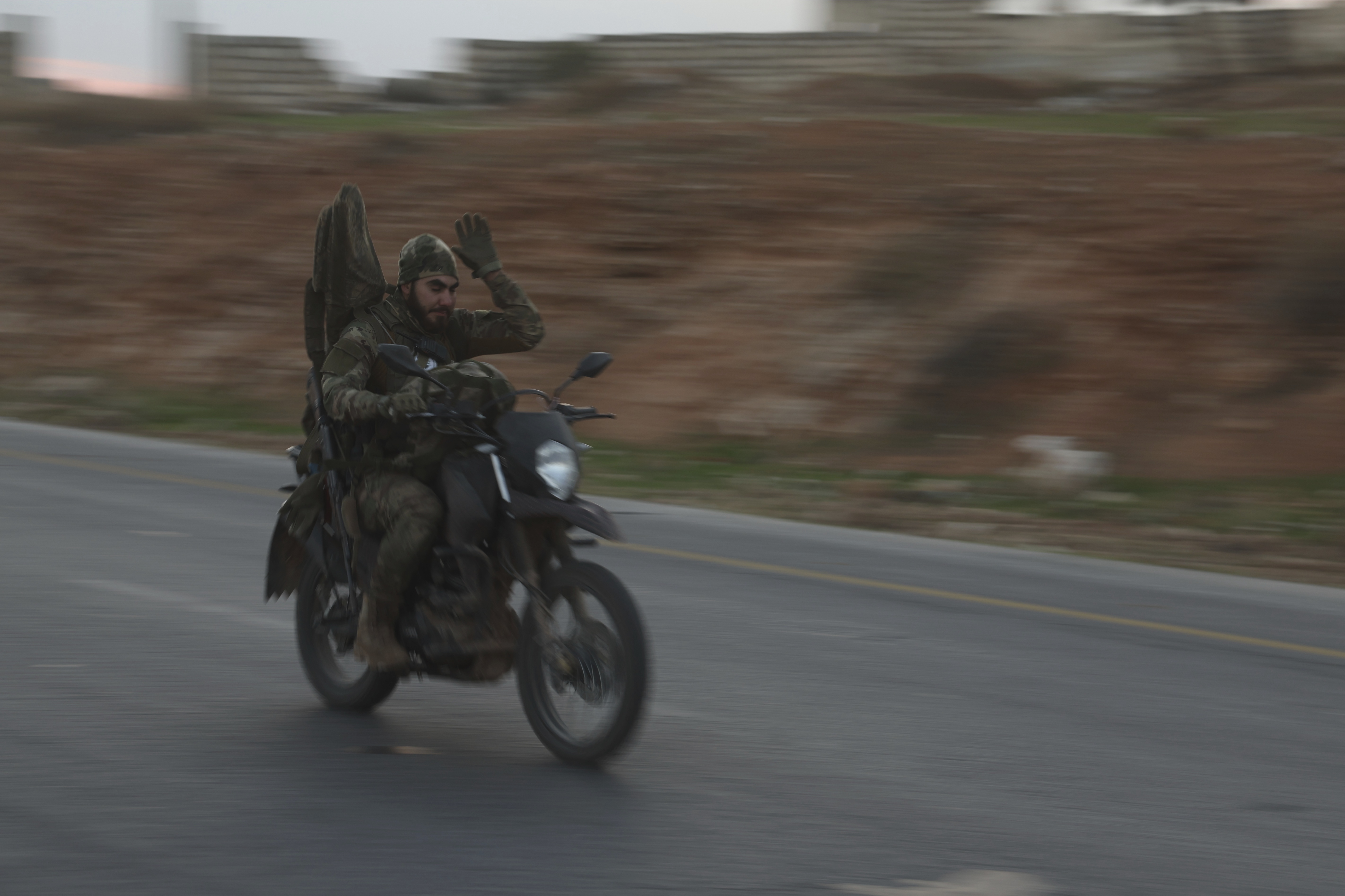 Opposition forces take control of areas outside Aleppo, Syria, Friday, Nov. 29, 2024. (AP Photo/Ghaith Alsayed)