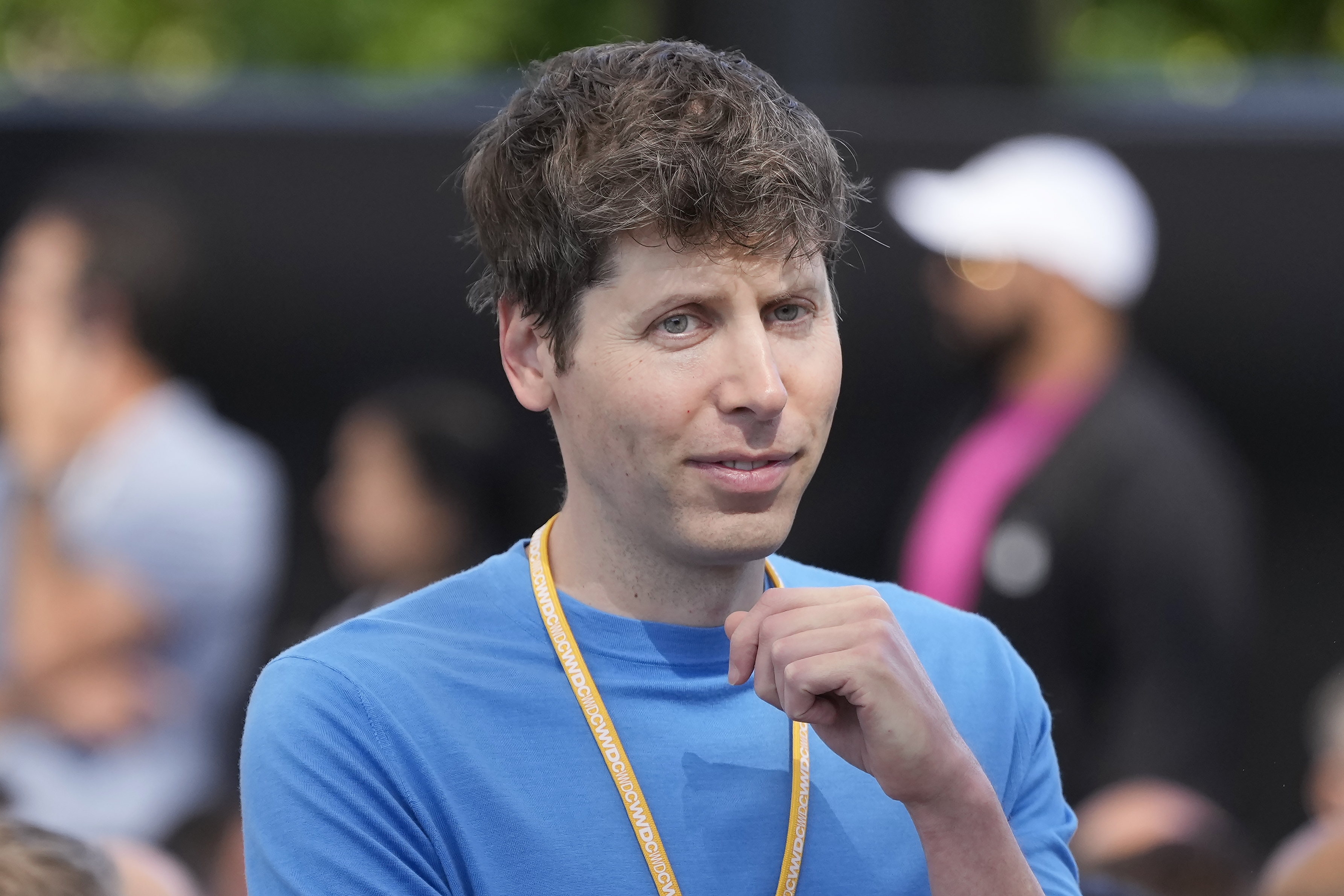 FILE - OpenAI CEO Sam Altman attends an Apple event announcing new products in Cupertino, Calif., June 10, 2024. (AP Photo/Jeff Chiu, File)