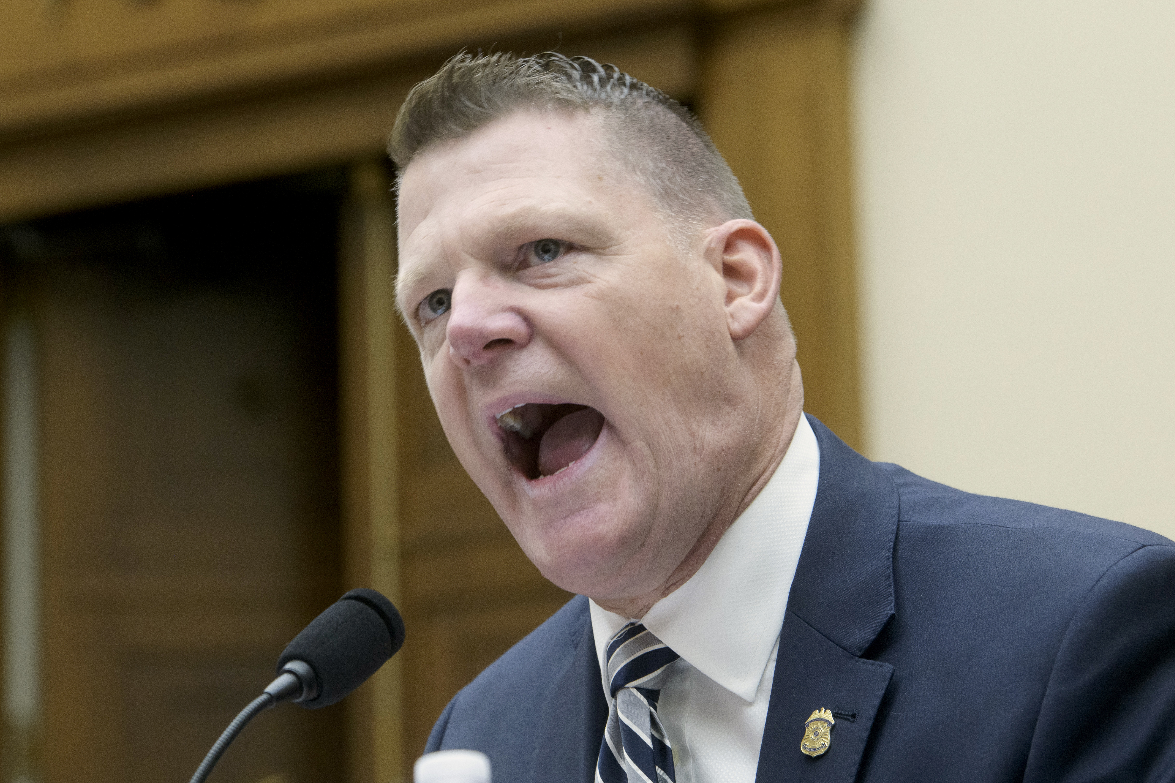 Secret Service Acting Director Ronald L. Rowe Jr. responds to questions from Rep. Pat Fallon, R-Texas, during a hearing by the House Task Force on the Attempted Assassination of Donald J. Trump on the Secret Service's security failures regarding the assassination attempts on President-elect Trump, in Butler, Pa. on July 13, 2024, and West Palm Beach, Fla. on Sept. 15, 2024, on Capitol Hill, Thursday, Dec. 5, 2024, in Washington. (AP Photo/Rod Lamkey, Jr.)