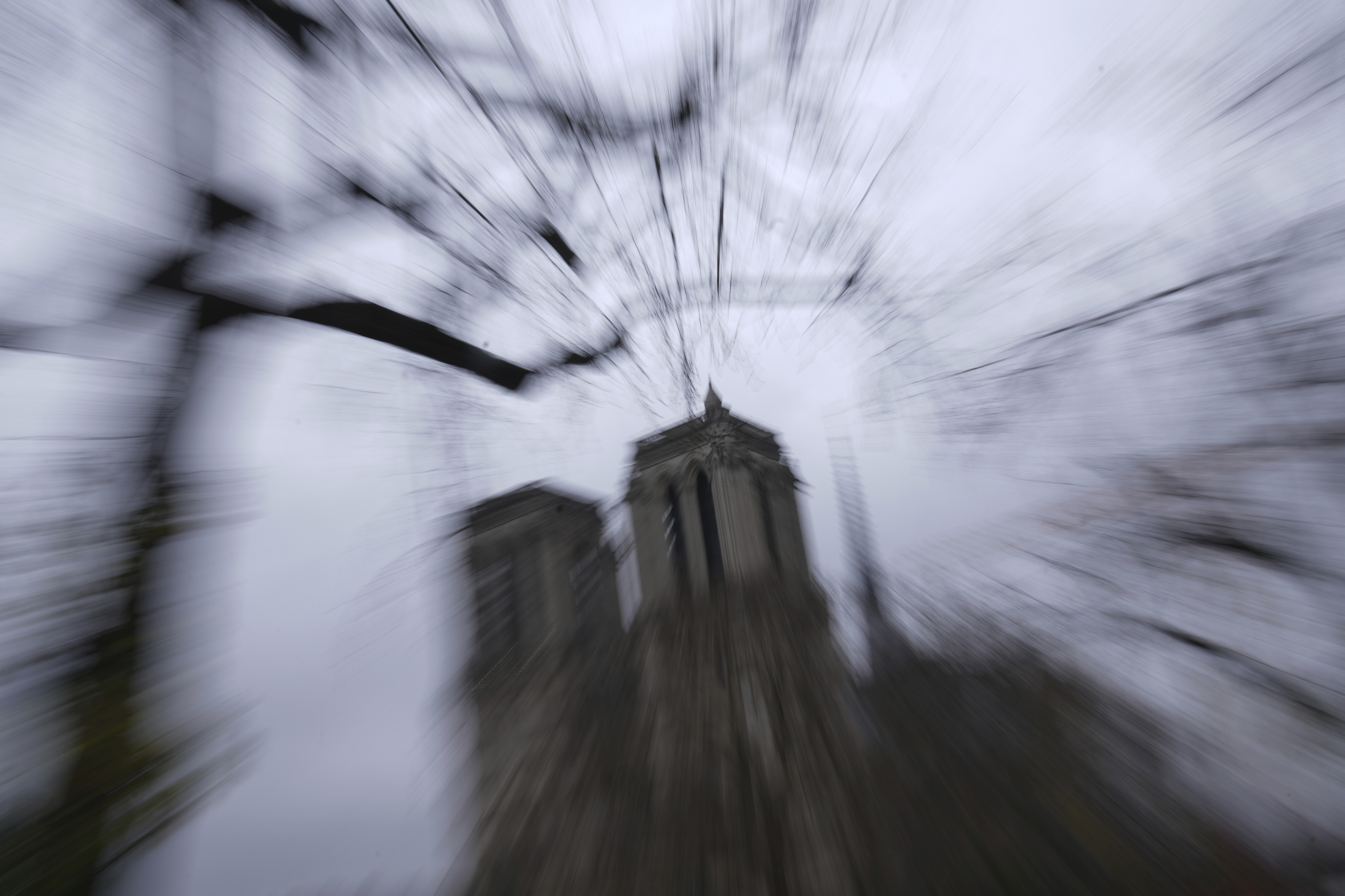 Notre-Dame de Paris cathedral is seen ahead of Saturday's reopening ceremony, after more than five years of reconstruction following the fire that devastated the cathedral in 2019, Thursday, Dec. 5, 2024 in Paris. (AP Photo/Christophe Ena)