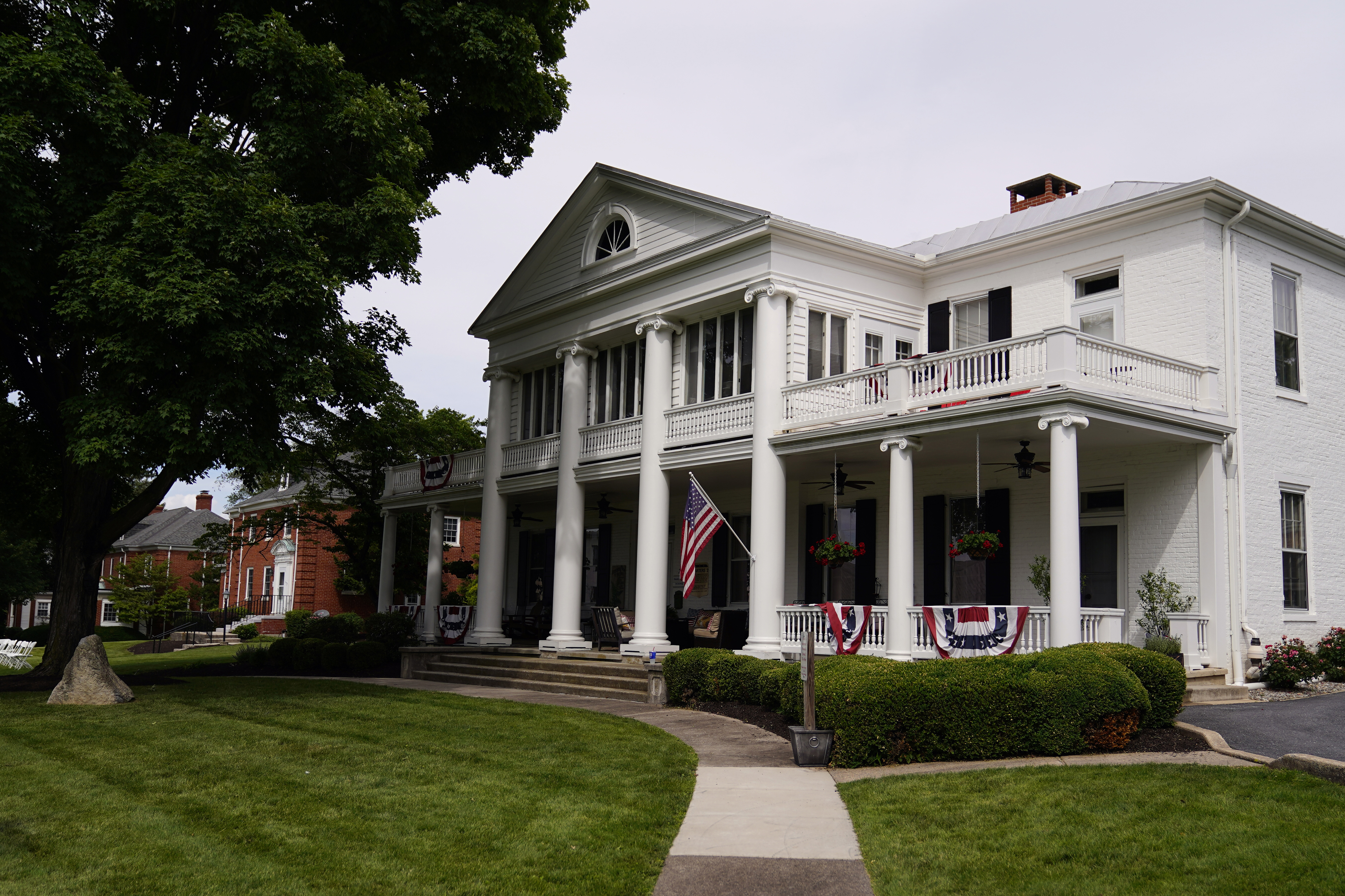 FILE - A building that formed part of the Carlisle Indian Industrial School campus is seen at U.S. Army's Carlisle Barracks, Friday, June 10, 2022, in Carlisle, Pa. (AP Photo/Matt Slocum, File)